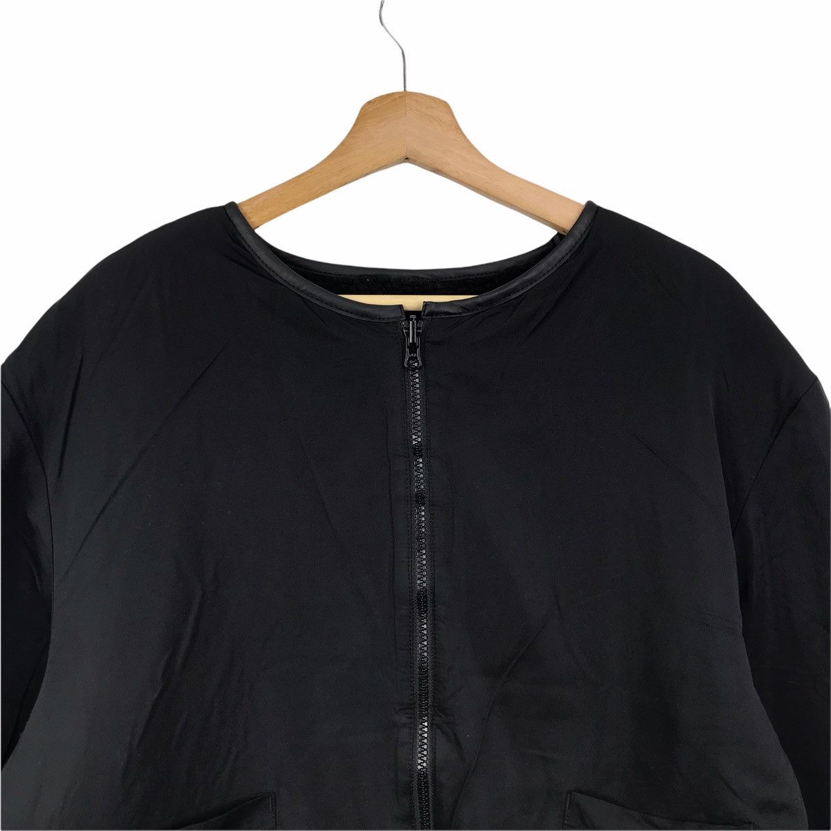 Japanese Brand IKKA Japanese Brand Black Zipper Reversible Sweater Jacket Size US L / EU 52-54 / 3 - 3 Thumbnail