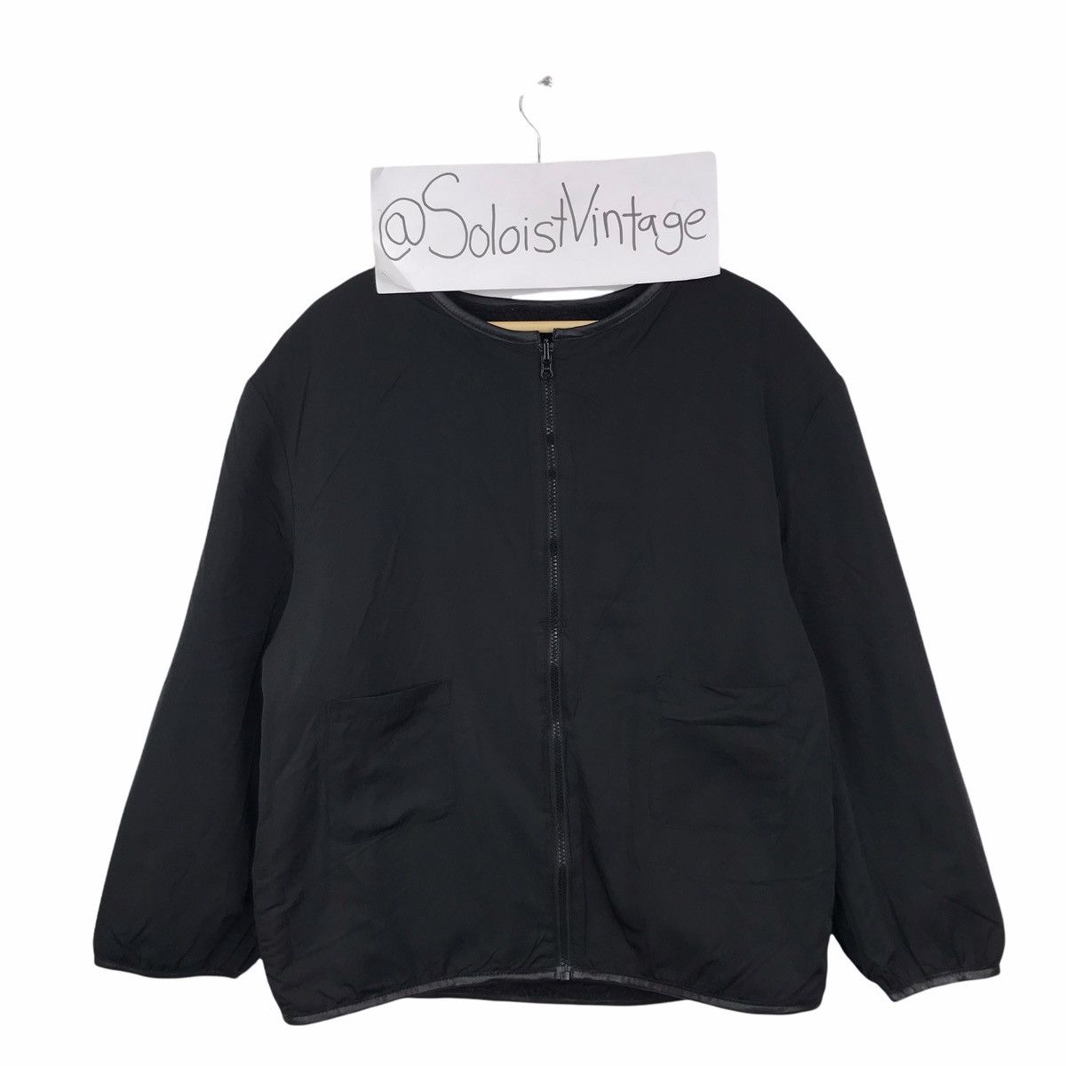Japanese Brand IKKA Japanese Brand Black Zipper Reversible Sweater Jacket Size US L / EU 52-54 / 3 - 1 Thumbnail
