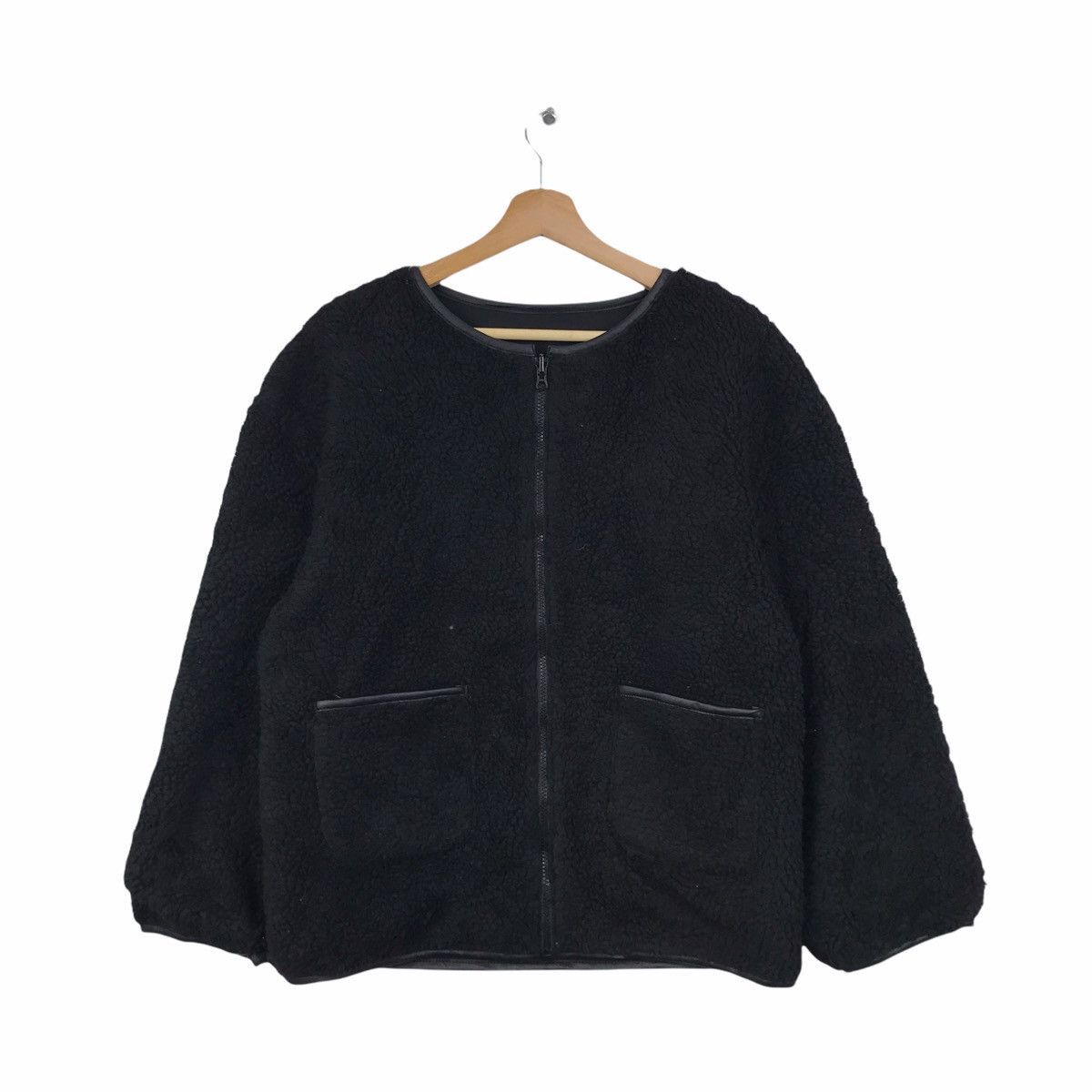 Japanese Brand IKKA Japanese Brand Black Zipper Reversible Sweater Jacket Size US L / EU 52-54 / 3 - 5 Thumbnail