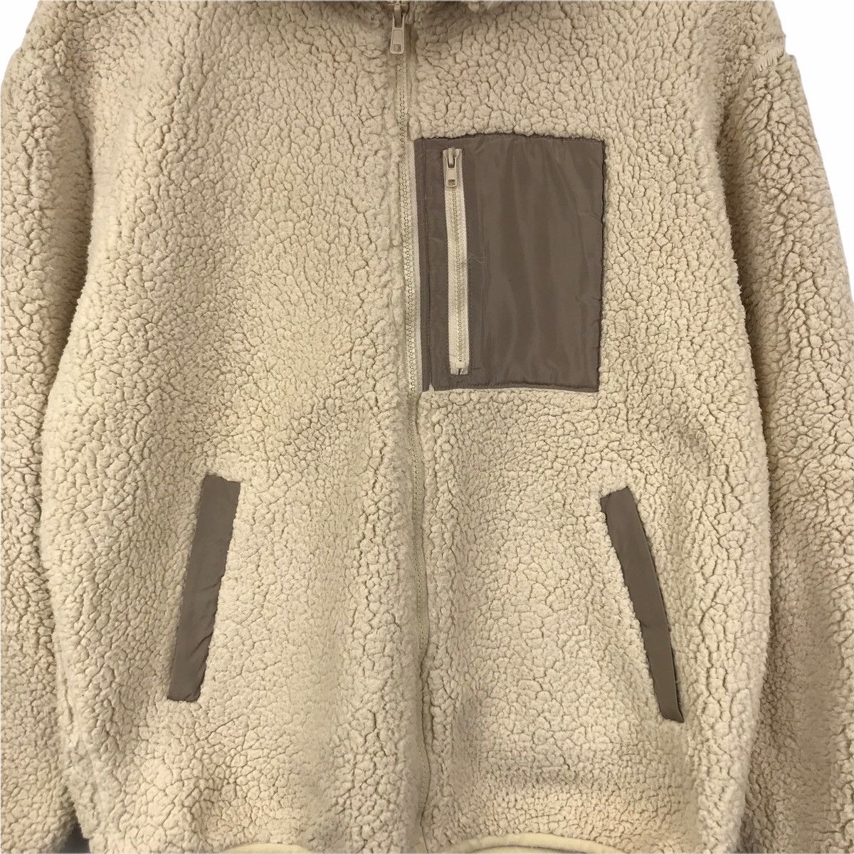 Japanese Brand R.P.S RPS Japanese Brand Cream Fleece Single Pocket Size US M / EU 48-50 / 2 - 5 Thumbnail