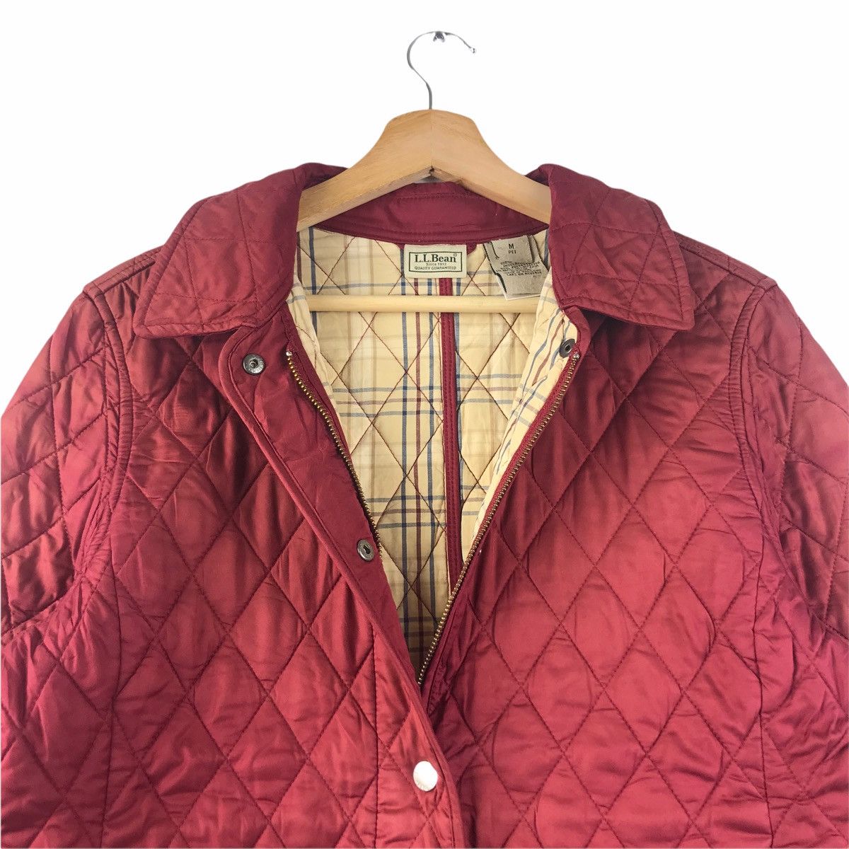 L.L. Bean LL BEAN USA Red Maroon Long Quilted Jacket Size US M / EU 48-50 / 2 - 4 Thumbnail
