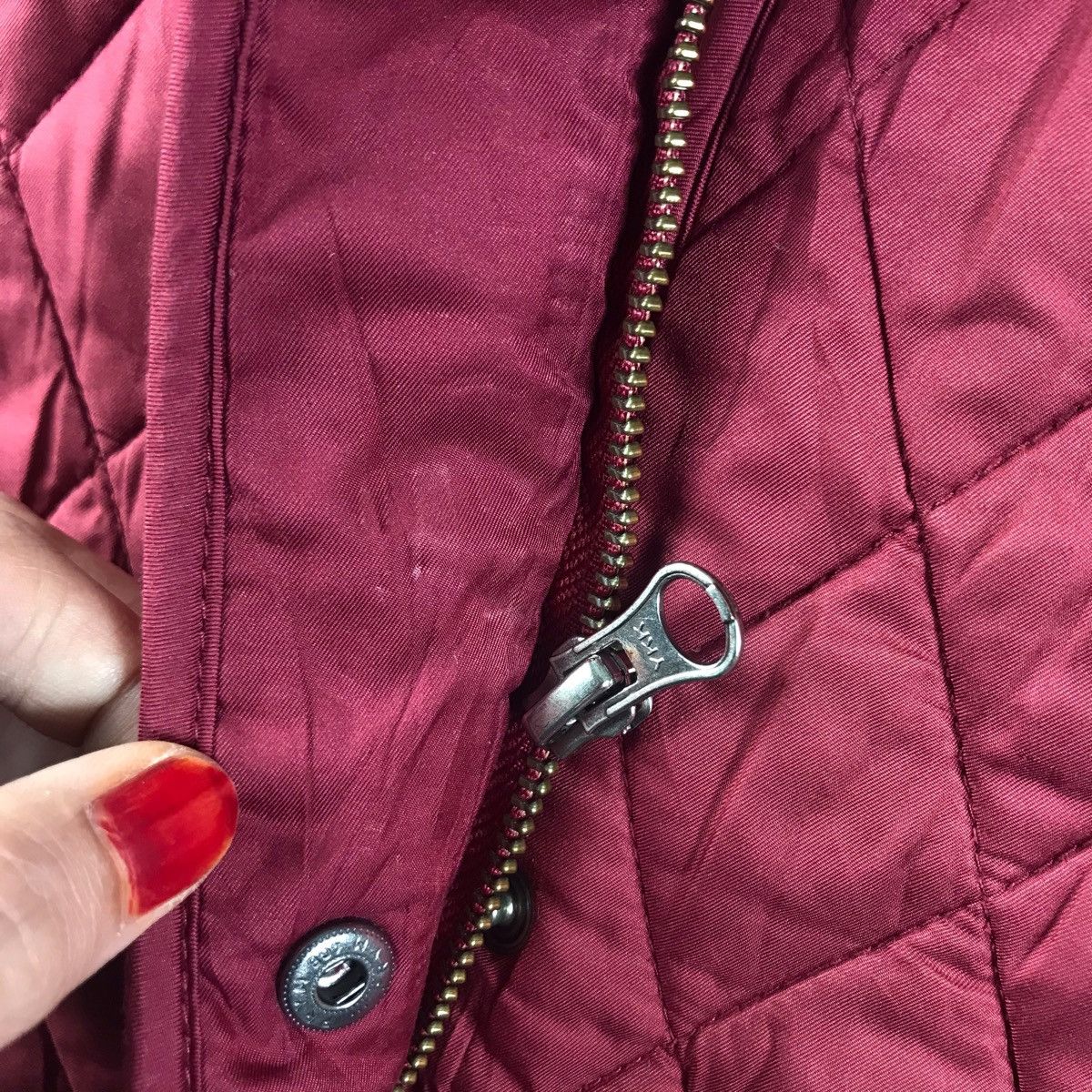 L.L. Bean LL BEAN USA Red Maroon Long Quilted Jacket Size US M / EU 48-50 / 2 - 9 Thumbnail