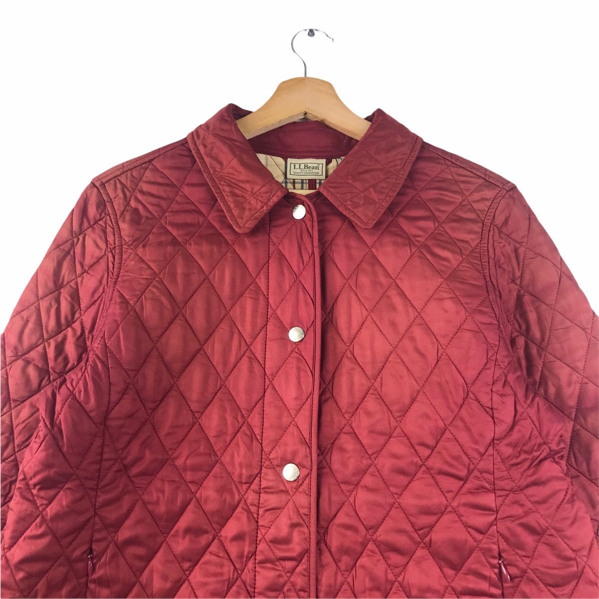 L.L. Bean LL BEAN USA Red Maroon Long Quilted Jacket Size US M / EU 48-50 / 2 - 3 Thumbnail