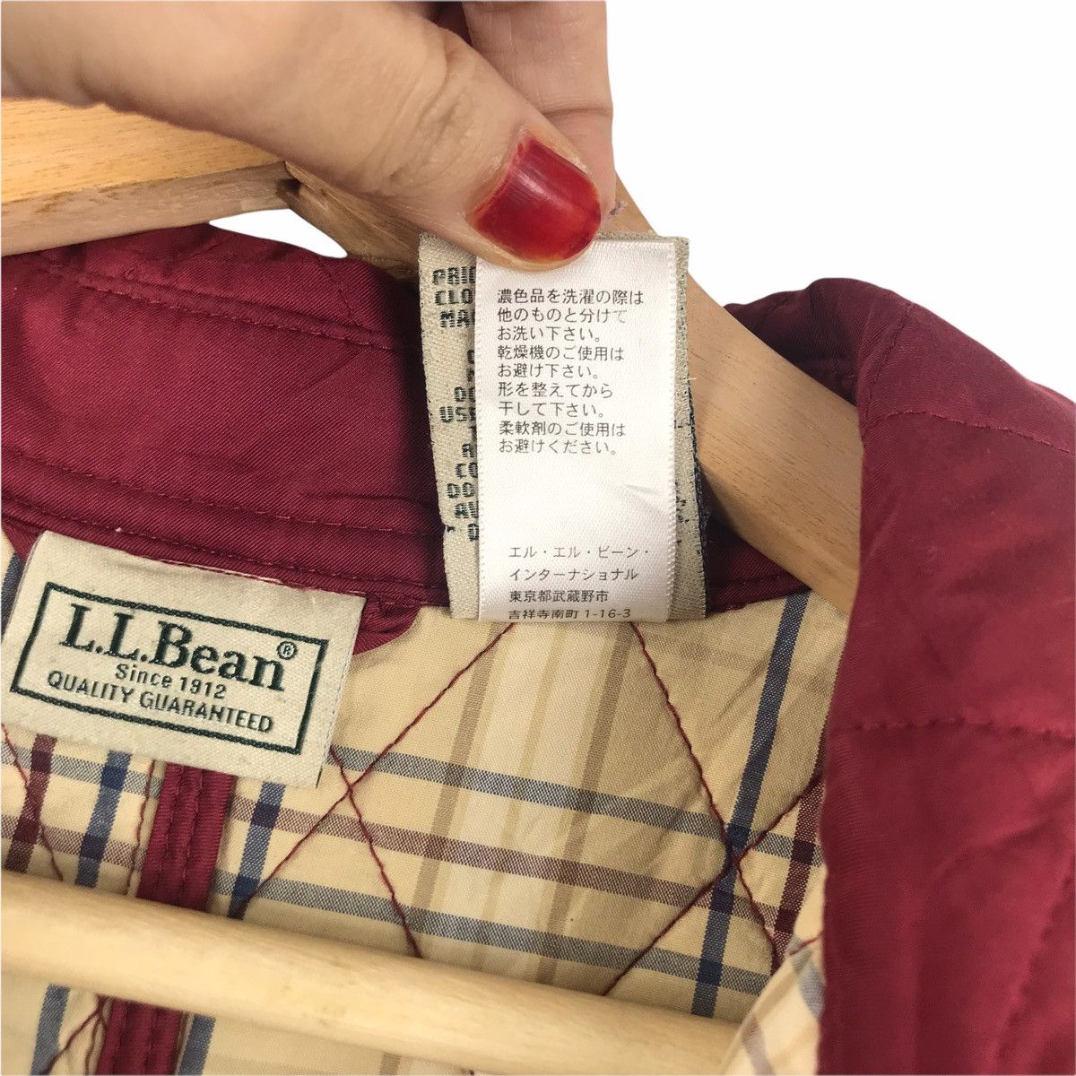 L.L. Bean LL BEAN USA Red Maroon Long Quilted Jacket Size US M / EU 48-50 / 2 - 7 Thumbnail
