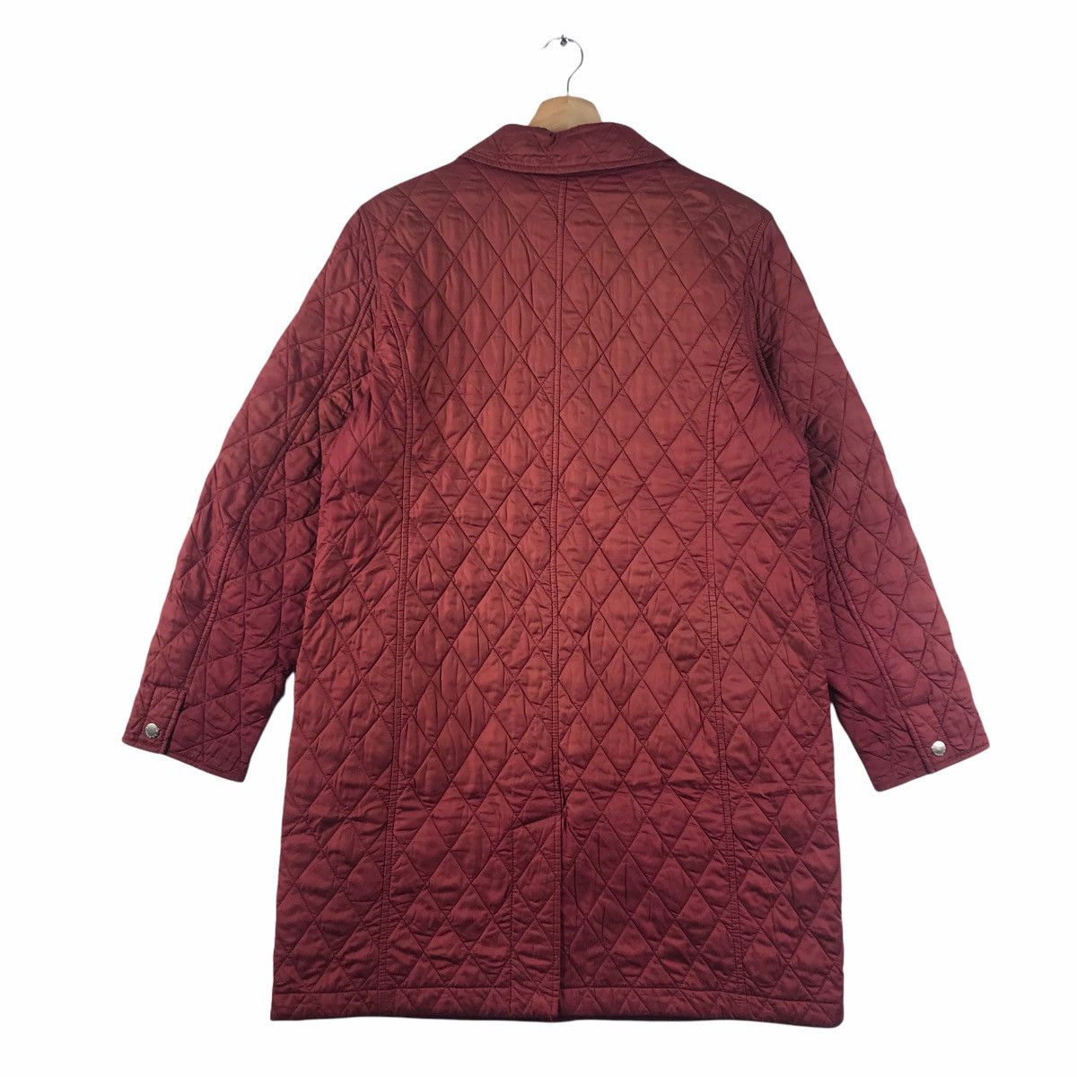 L.L. Bean LL BEAN USA Red Maroon Long Quilted Jacket Size US M / EU 48-50 / 2 - 2 Thumbnail