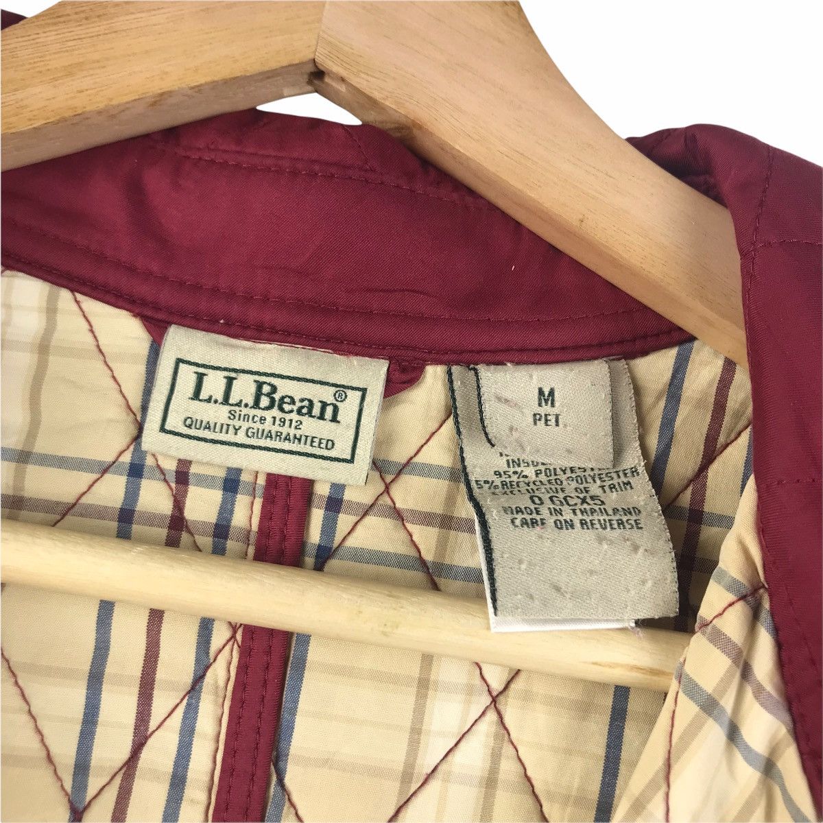 L.L. Bean LL BEAN USA Red Maroon Long Quilted Jacket Size US M / EU 48-50 / 2 - 5 Thumbnail