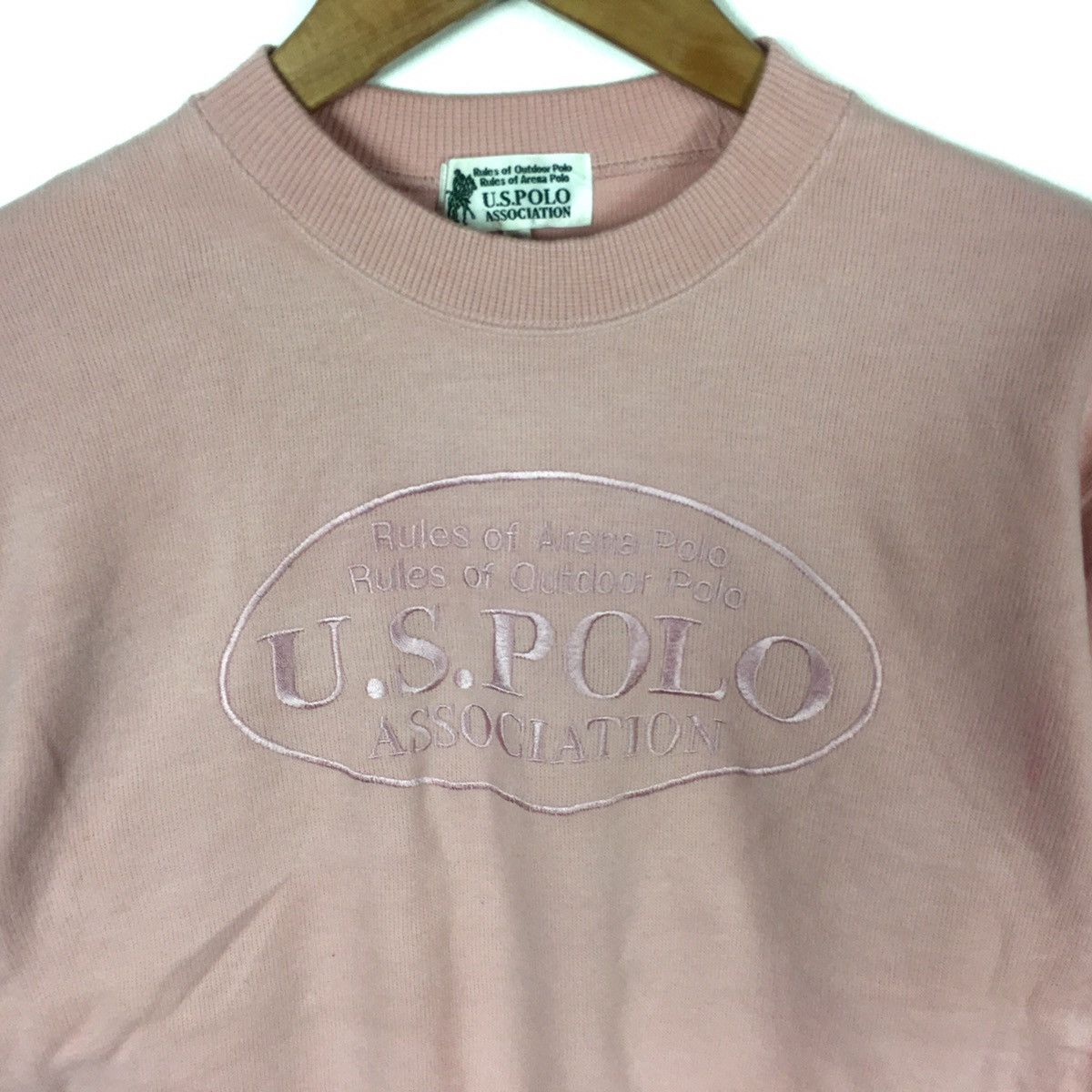 U.S. Polo Assn. U.S POLO ASSOCIATION Big Embroidered Pink Sweatshirt Size US L / EU 52-54 / 3 - 2 Thumbnail