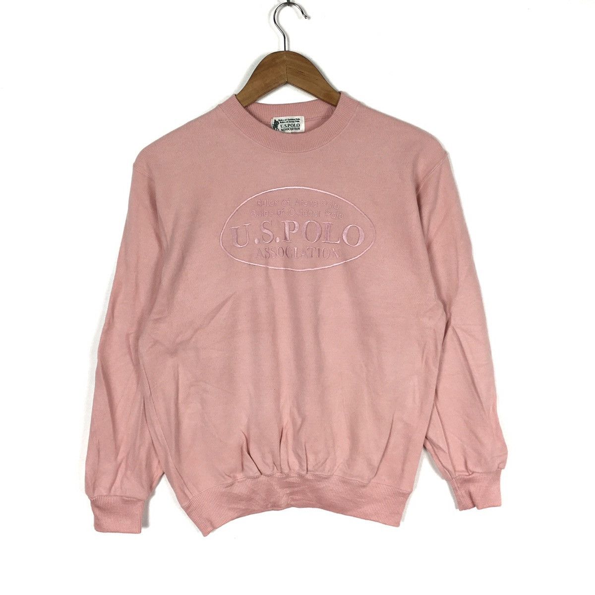 U.S. Polo Assn. U.S POLO ASSOCIATION Big Embroidered Pink Sweatshirt Size US L / EU 52-54 / 3 - 1 Thumbnail