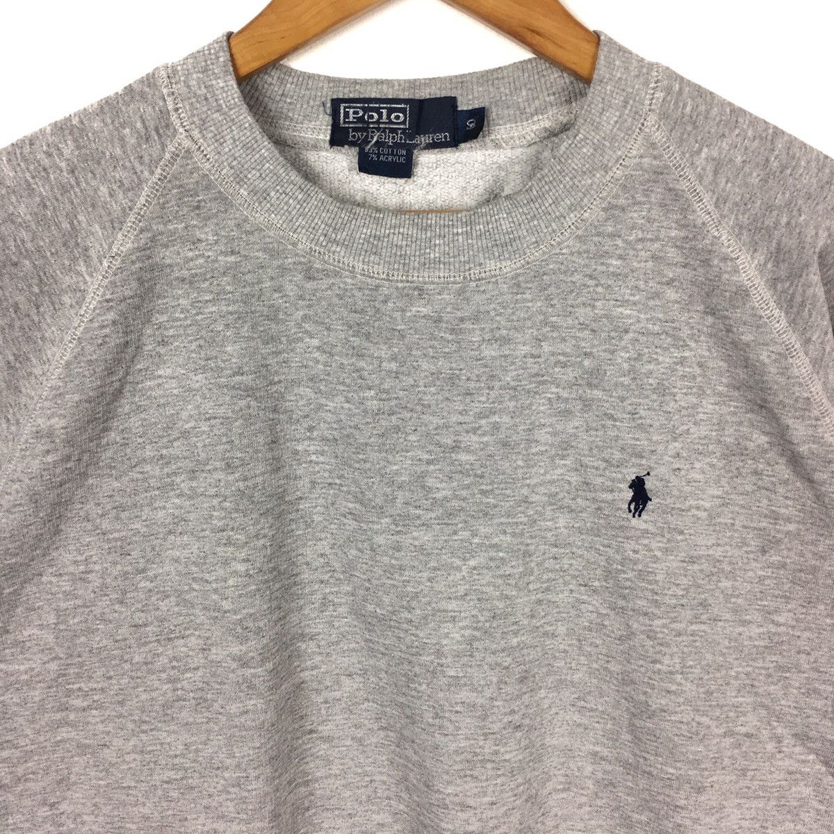 Polo Ralph Lauren POLO By RALPH LAUREN Small Pony Crewneck Grey Sweatshirt Size US S / EU 44-46 / 1 - 2 Thumbnail