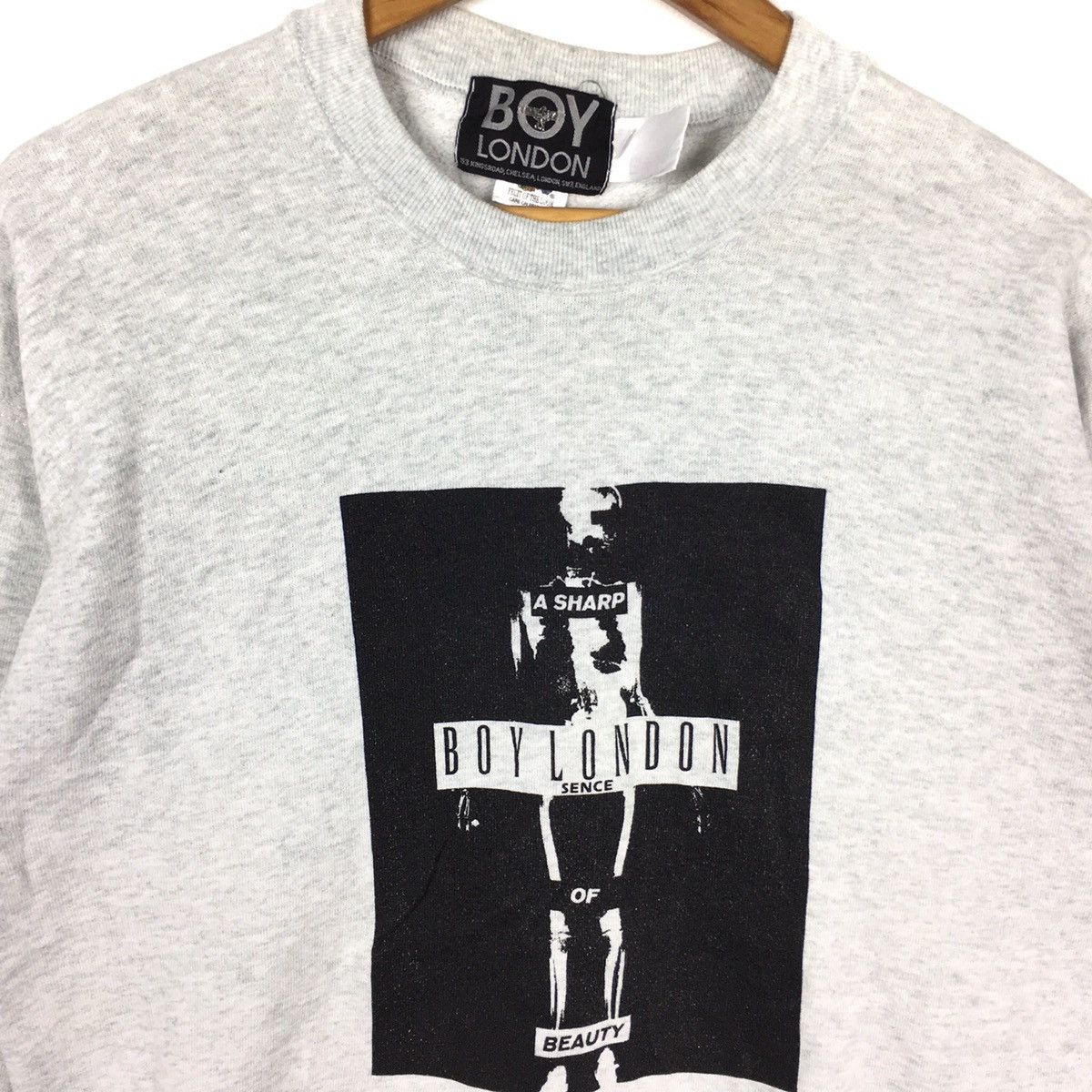 Boy London Vintage 90s BOY LONDON A Sharp Of Beauty USA International Size US L / EU 52-54 / 3 - 2 Thumbnail