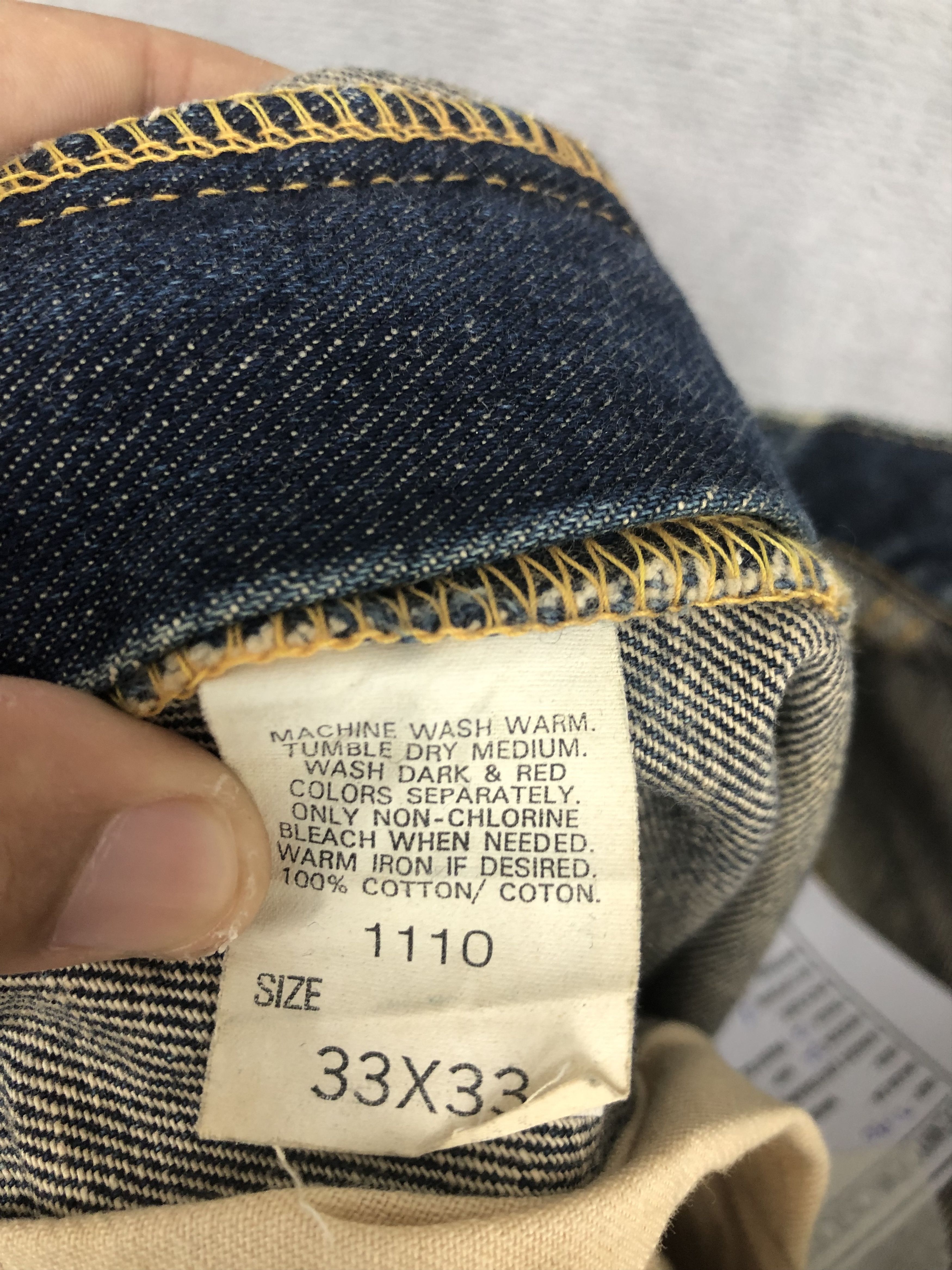 Jean × Lee × Vintage Vintage Lee Distressed Denim Jeans 32x32 Size US 32 / EU 48 - 12 Thumbnail