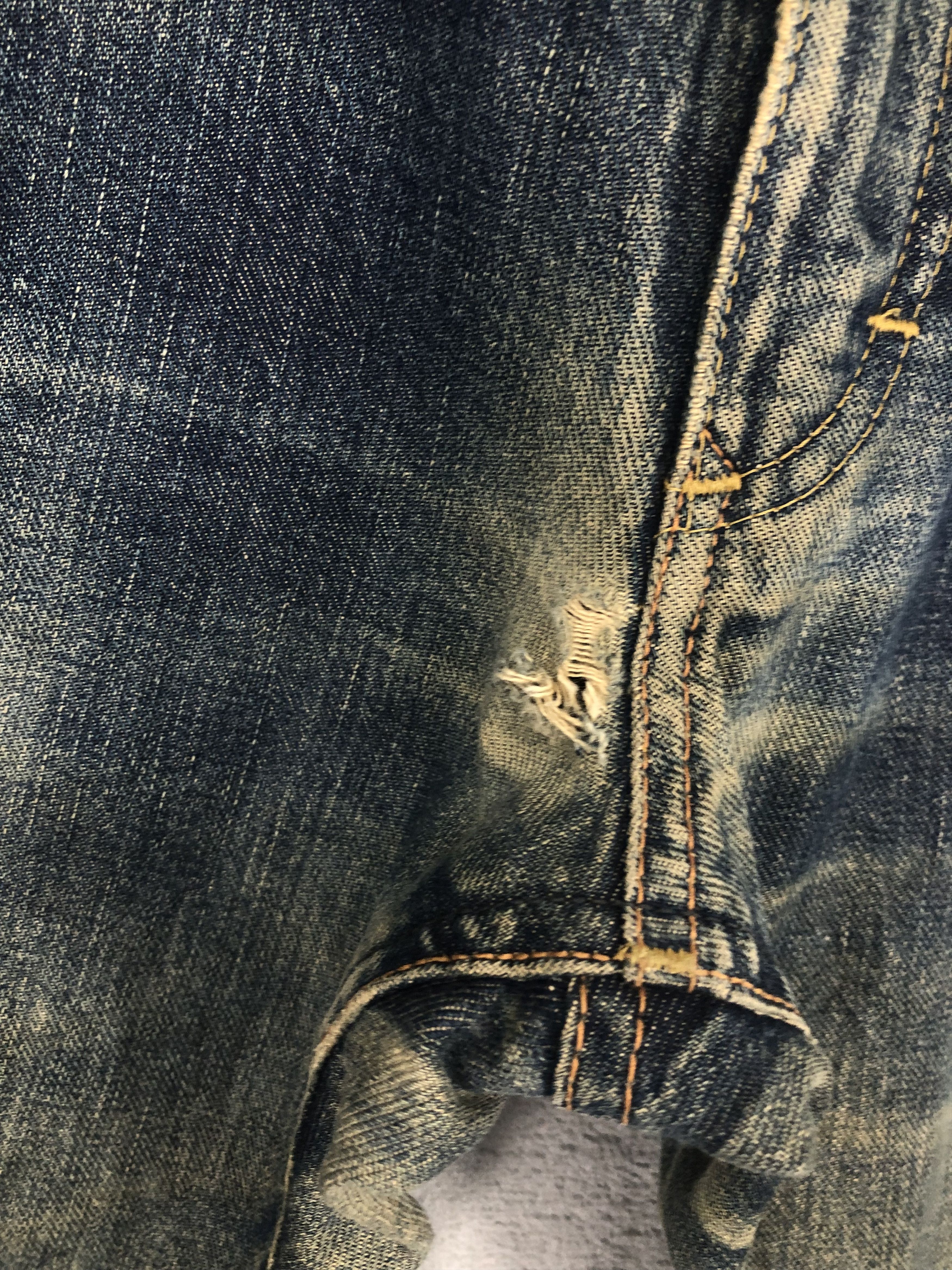 Jean × Lee × Vintage Vintage Lee Distressed Denim Jeans 32x32 Size US 32 / EU 48 - 11 Thumbnail