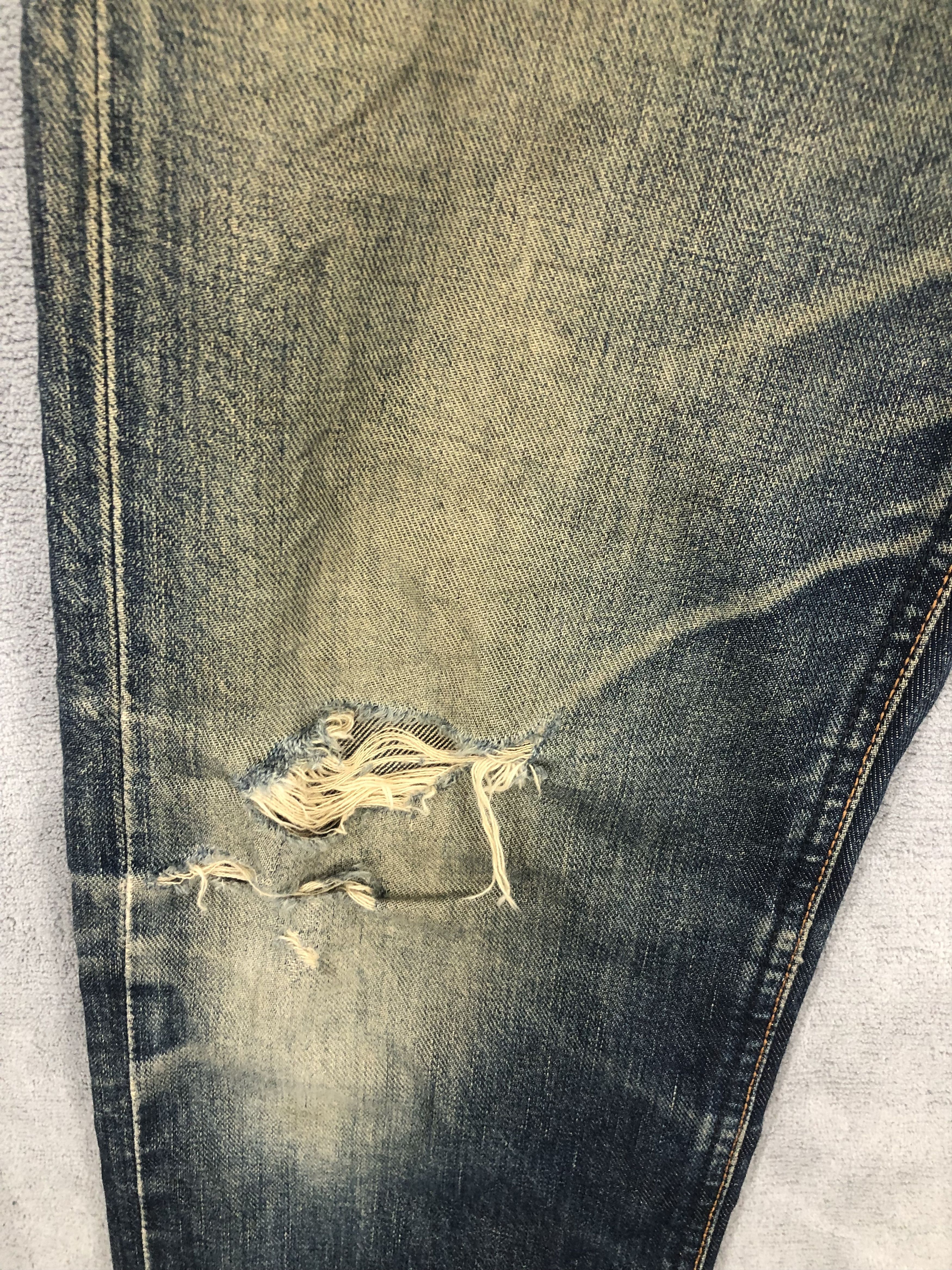 Jean × Lee × Vintage Vintage Lee Distressed Denim Jeans 32x32 Size US 32 / EU 48 - 9 Thumbnail