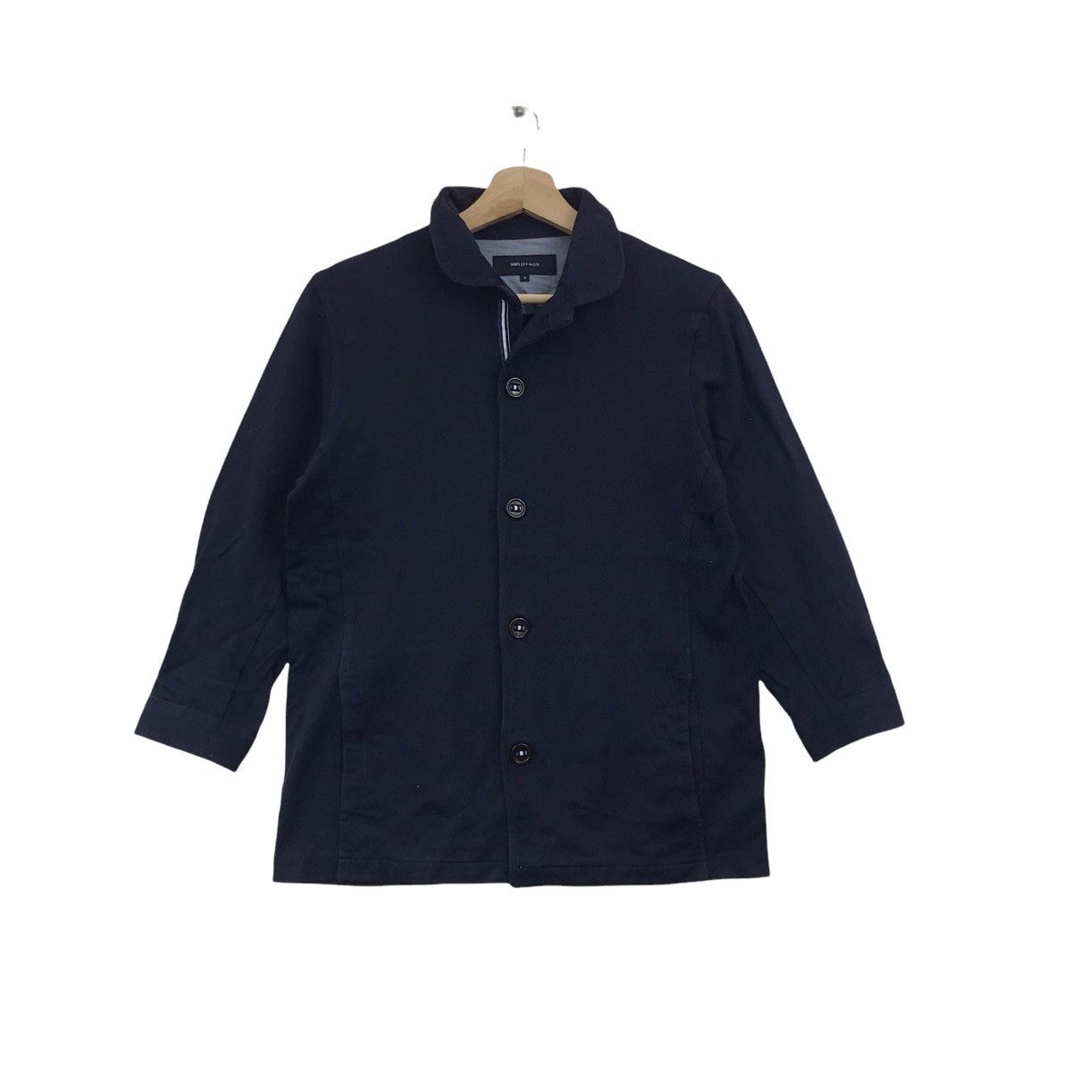Ships Jet Blue SHIPS JET BLUE Japanese Brand Crop Sleeve Coat Jacket Size US S / EU 44-46 / 1 - 1 Thumbnail