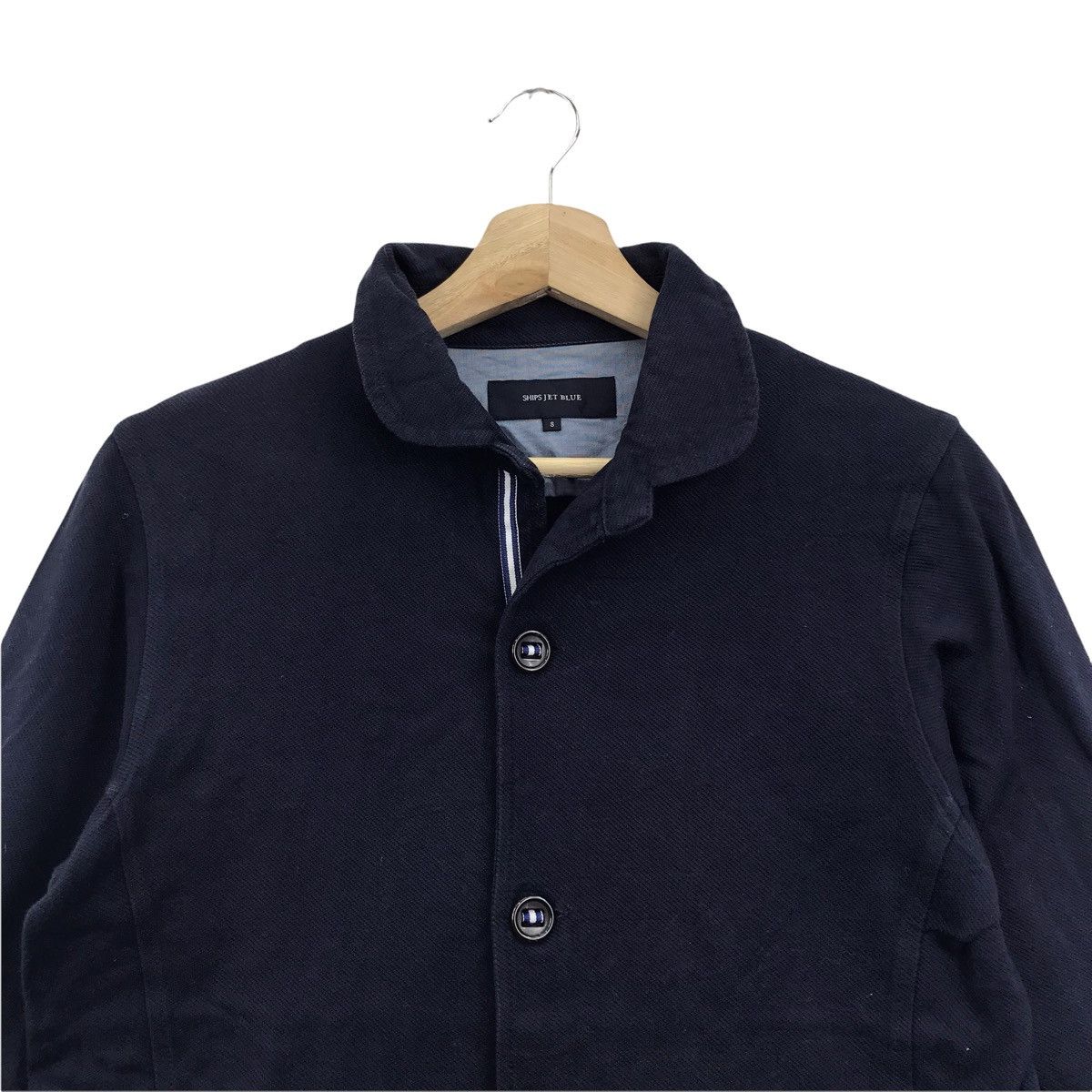 Ships Jet Blue SHIPS JET BLUE Japanese Brand Crop Sleeve Coat Jacket Size US S / EU 44-46 / 1 - 2 Thumbnail