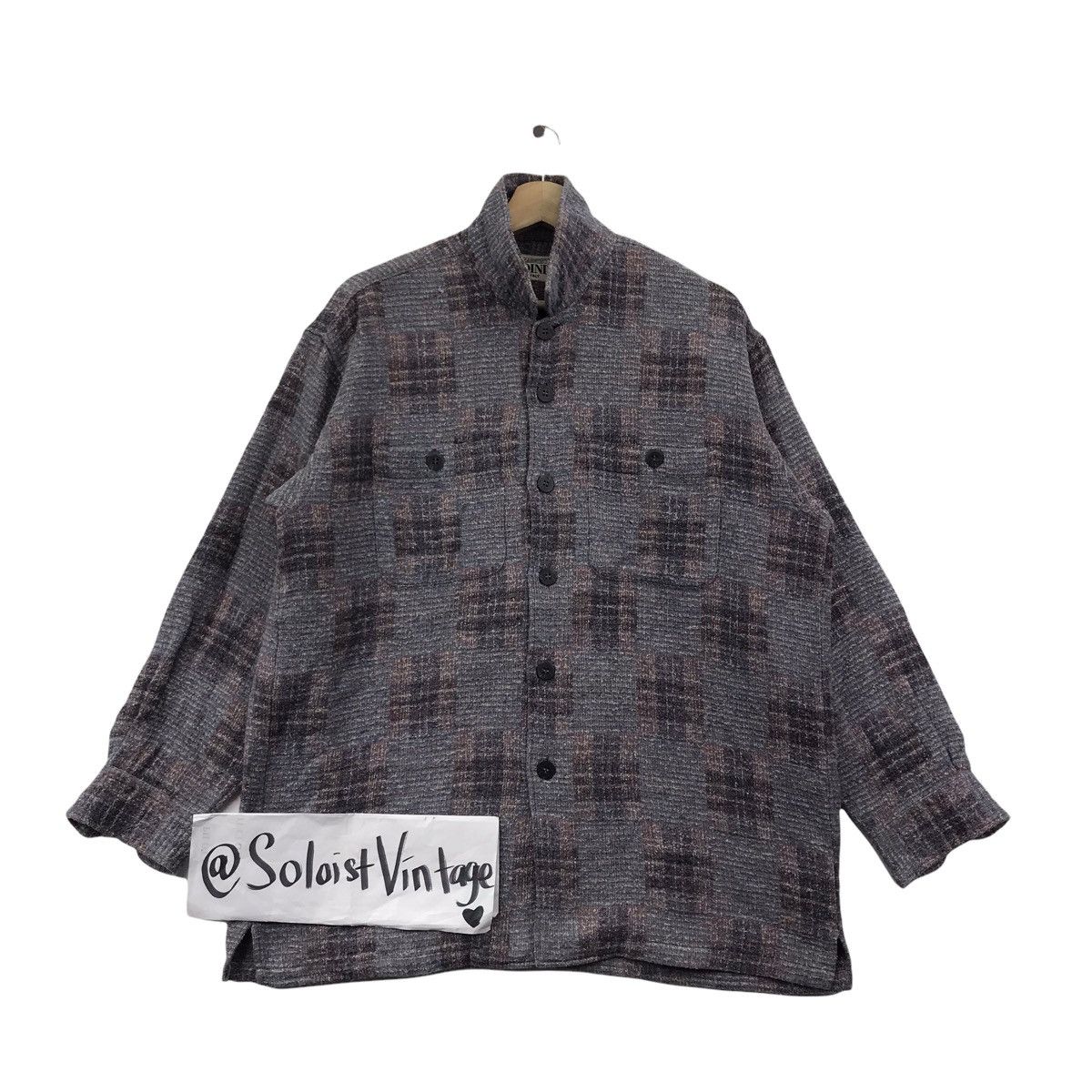 Vintage MASSIMO DINI ITALY Brand Design Wool Coat Jacket Size US M / EU 48-50 / 2 - 1 Thumbnail
