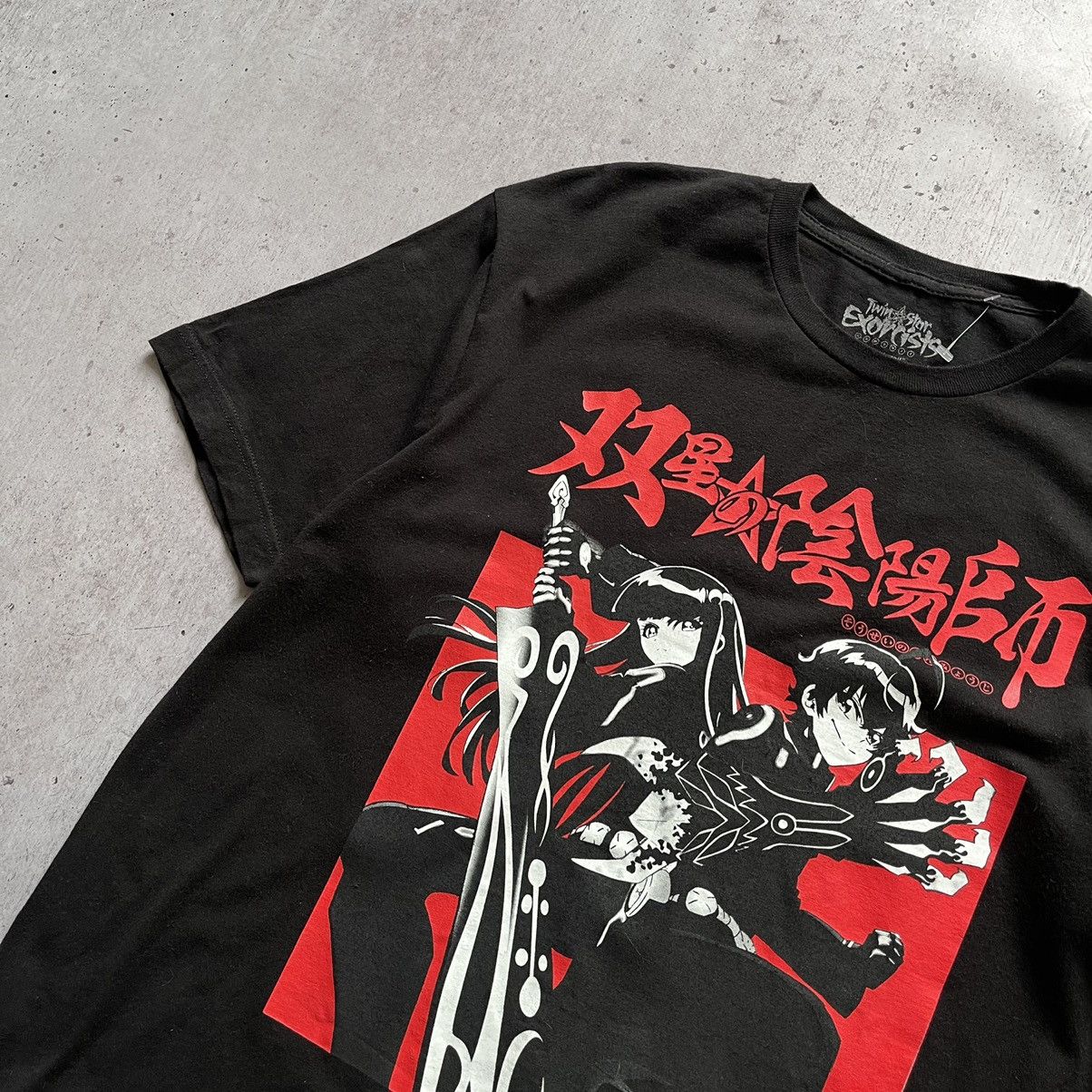 Anime Twin star exorcist anime black tee (soul eater one piece) Size US L / EU 52-54 / 3 - 2 Thumbnail