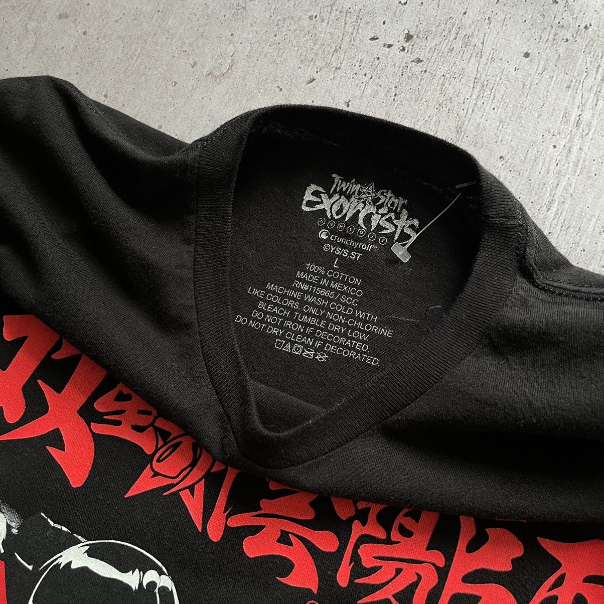Anime Twin star exorcist anime black tee (soul eater one piece) Size US L / EU 52-54 / 3 - 5 Thumbnail