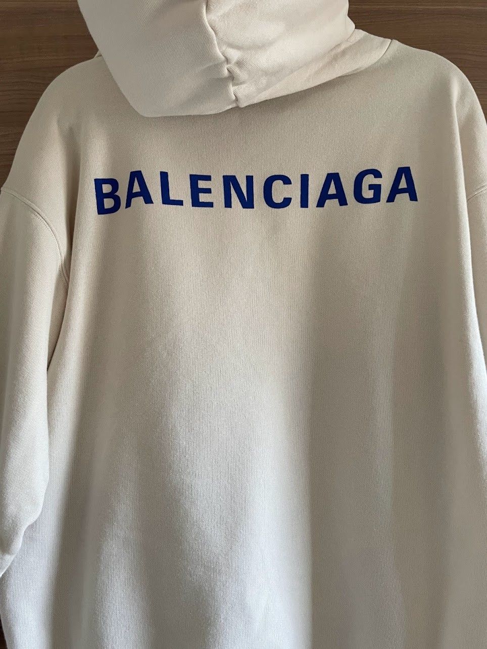 Balenciaga Balenciaga Logo Hoodie Regular Fit in Cream Size US XS / EU 42 / 0 - 3 Thumbnail