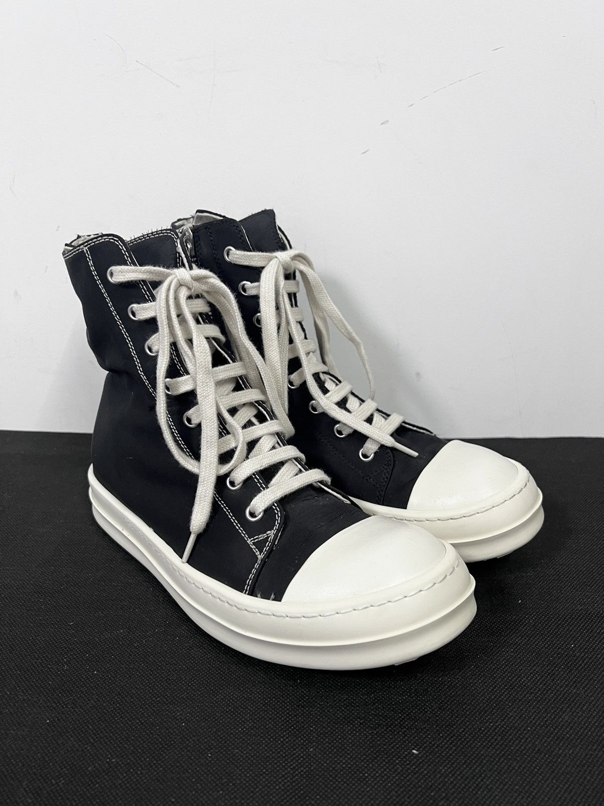 Rick Owens Drkshdw Rick owens drkshdw ss19 ramones high top sneakers Size US 7 / IT 37 - 5 Thumbnail