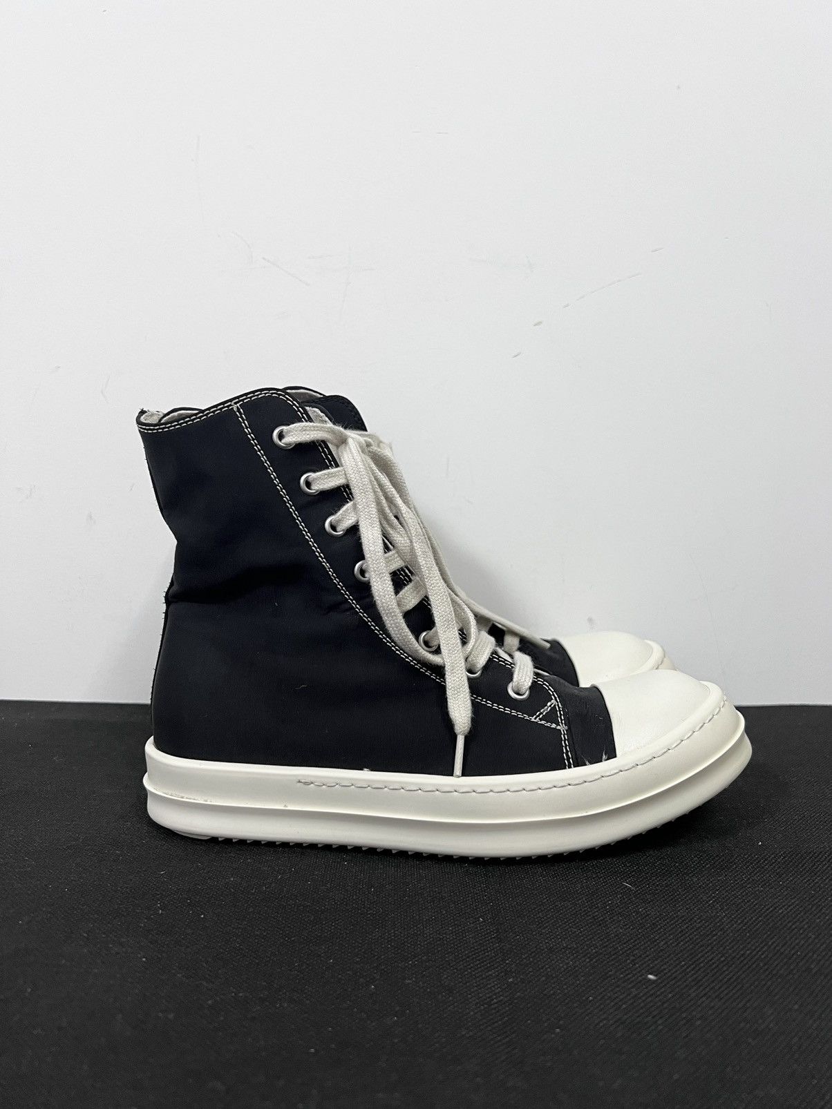 Rick Owens Drkshdw Rick owens drkshdw ss19 ramones high top sneakers Size US 7 / IT 37 - 4 Thumbnail