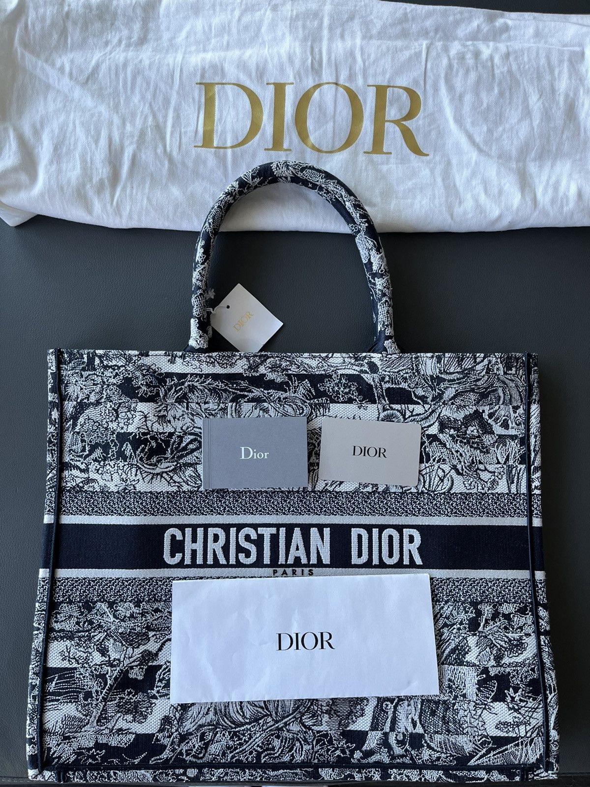 Dior Dior Book tote Runway Limited Edition Embroidery Book Tote Size ONE SIZE - 1 Thumbnail