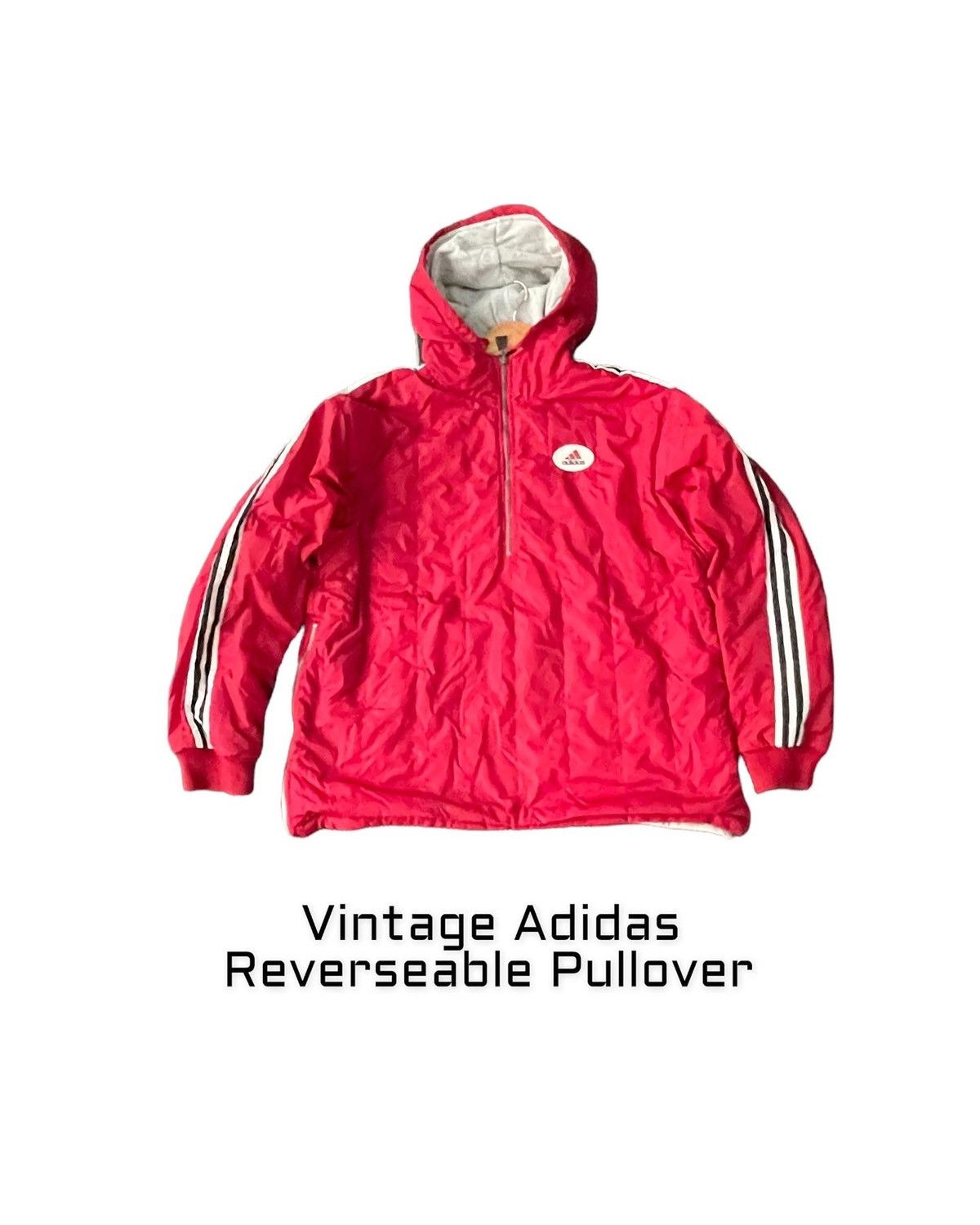 Adidas Vintage Adidas Reverseable Pullover Size US L / EU 52-54 / 3 - 1 Thumbnail