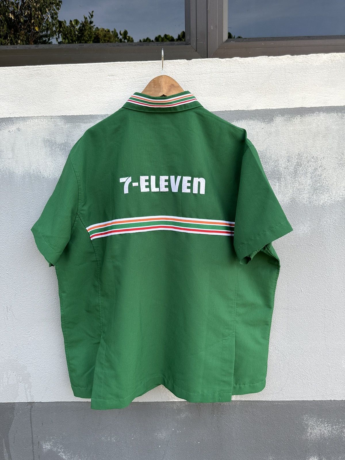 Japanese Brand × Uniform Wares × Vintage Vintage 7 eleven uniform zipper shirts Size US L / EU 52-54 / 3 - 2 Thumbnail