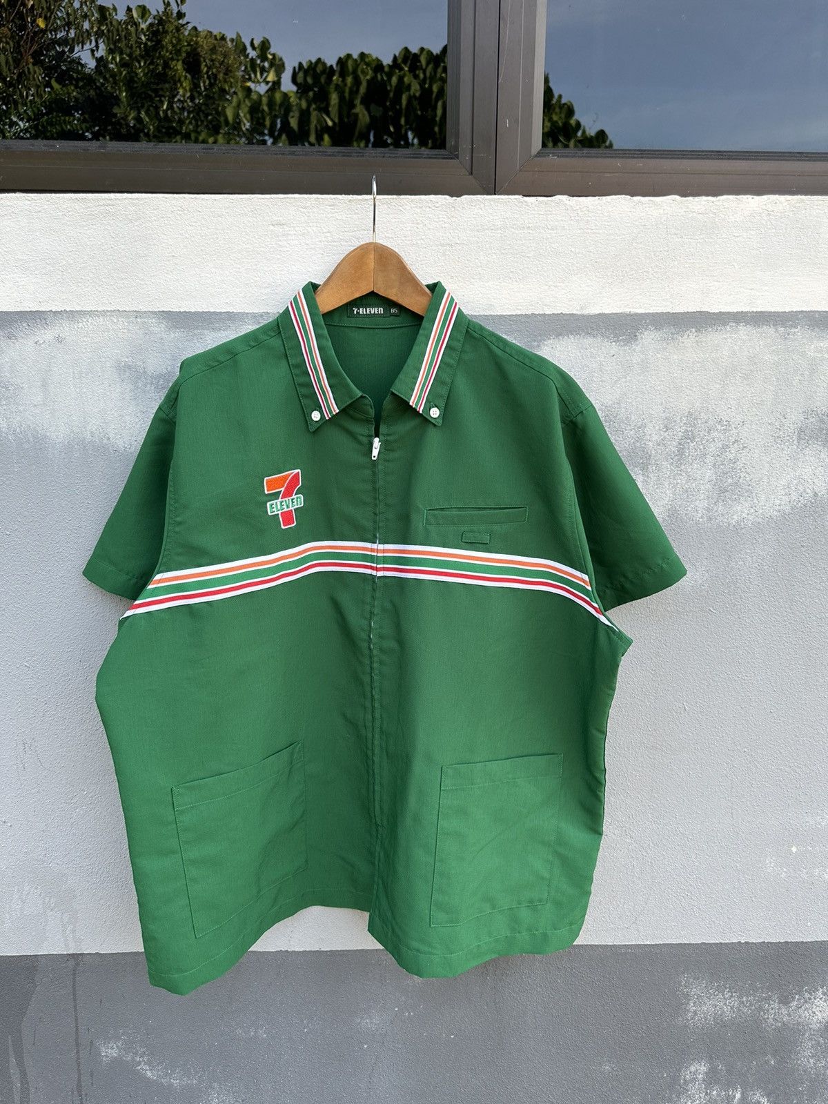 Japanese Brand × Uniform Wares × Vintage Vintage 7 eleven uniform zipper shirts Size US L / EU 52-54 / 3 - 1 Thumbnail