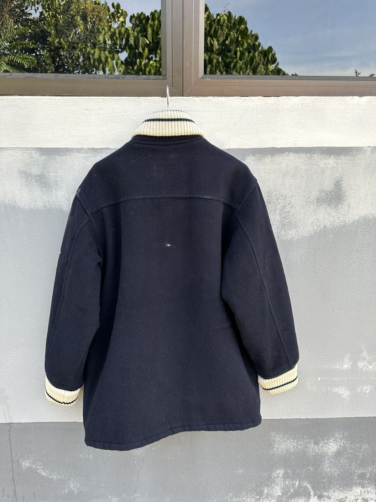 Vintage Perfect world wool varsity jacket Size US L / EU 52-54 / 3 - 3 Thumbnail