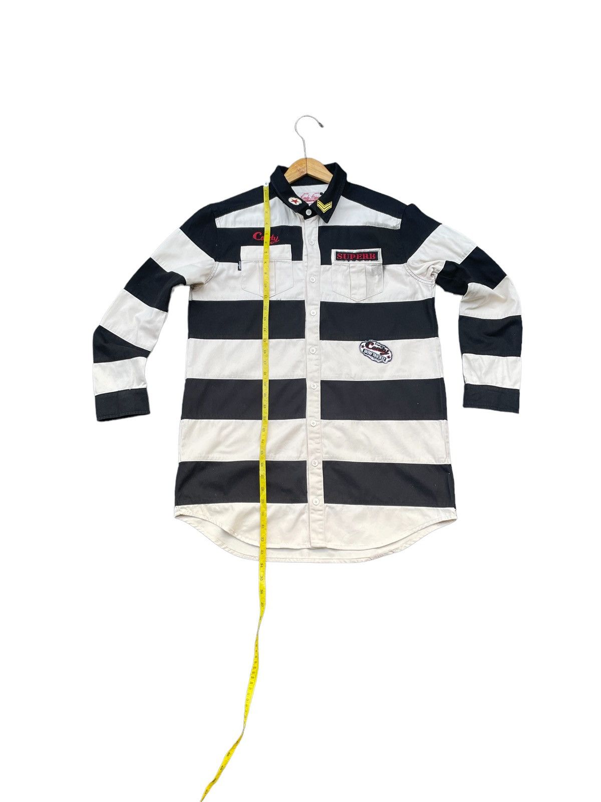 Japanese Brand Japanese Candy Stripper Jail Style Shirt Size US M / EU 48-50 / 2 - 2 Thumbnail
