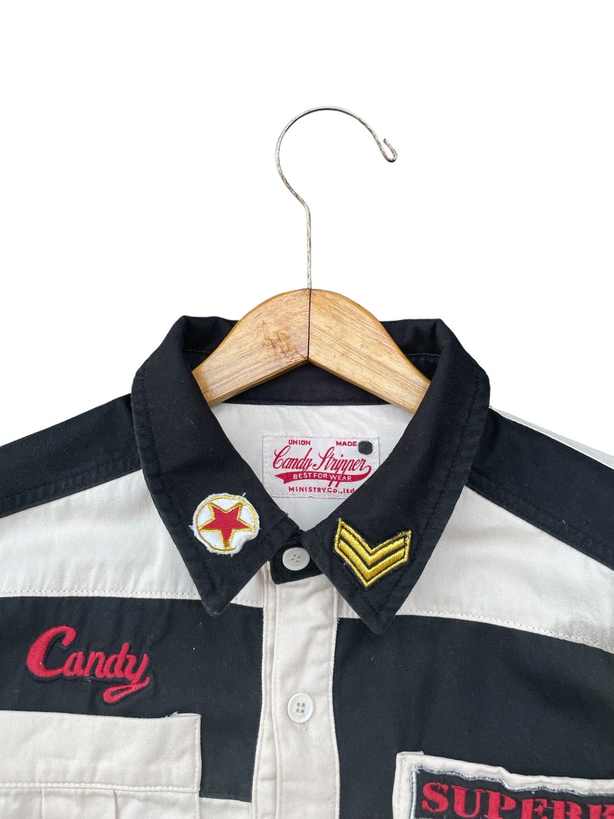 Japanese Brand Japanese Candy Stripper Jail Style Shirt Size US M / EU 48-50 / 2 - 8 Thumbnail