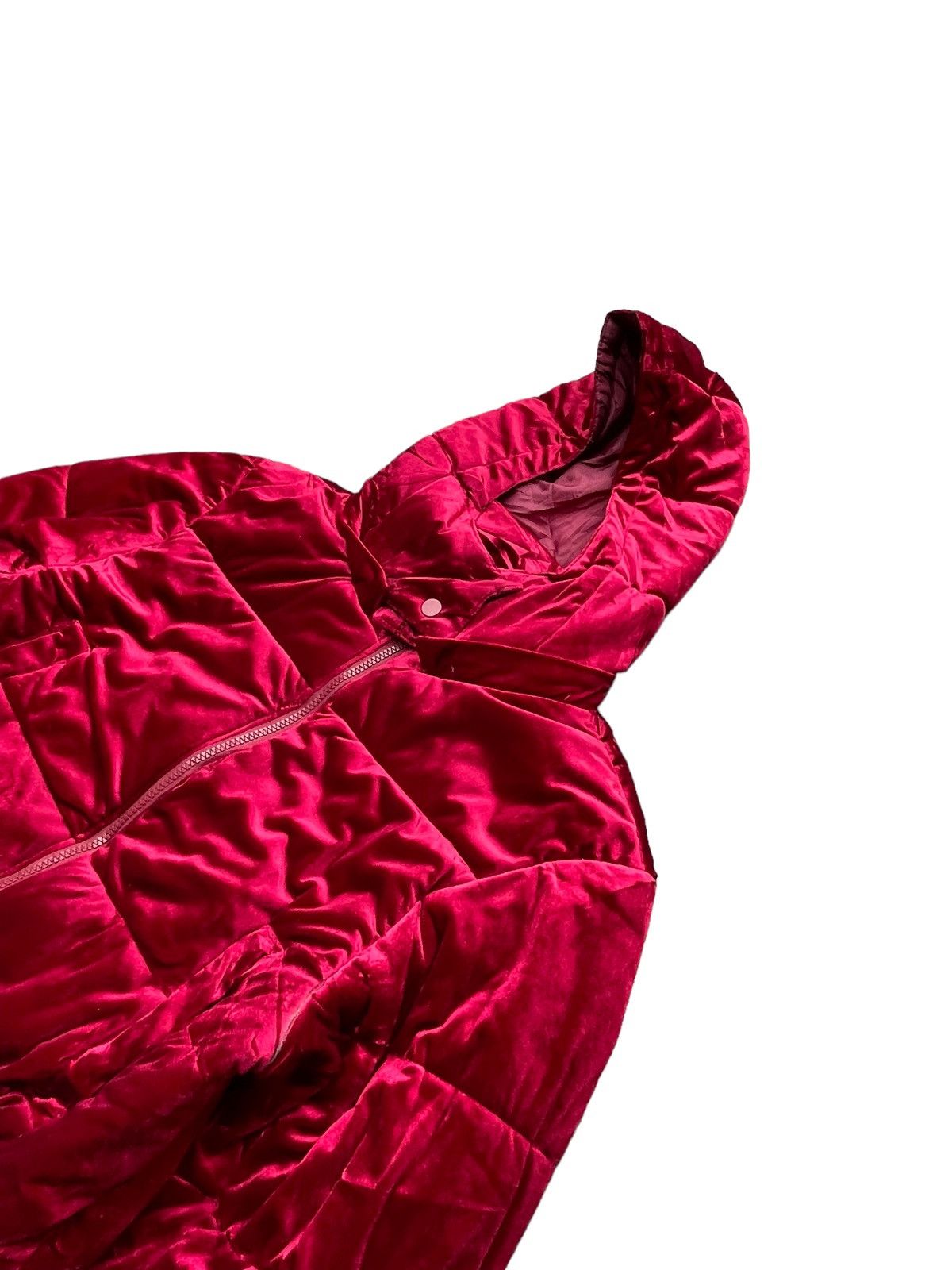 Japanese Brand Evris Velvet Puffer Jacket Size S / US 4 / IT 40 - 2 Thumbnail