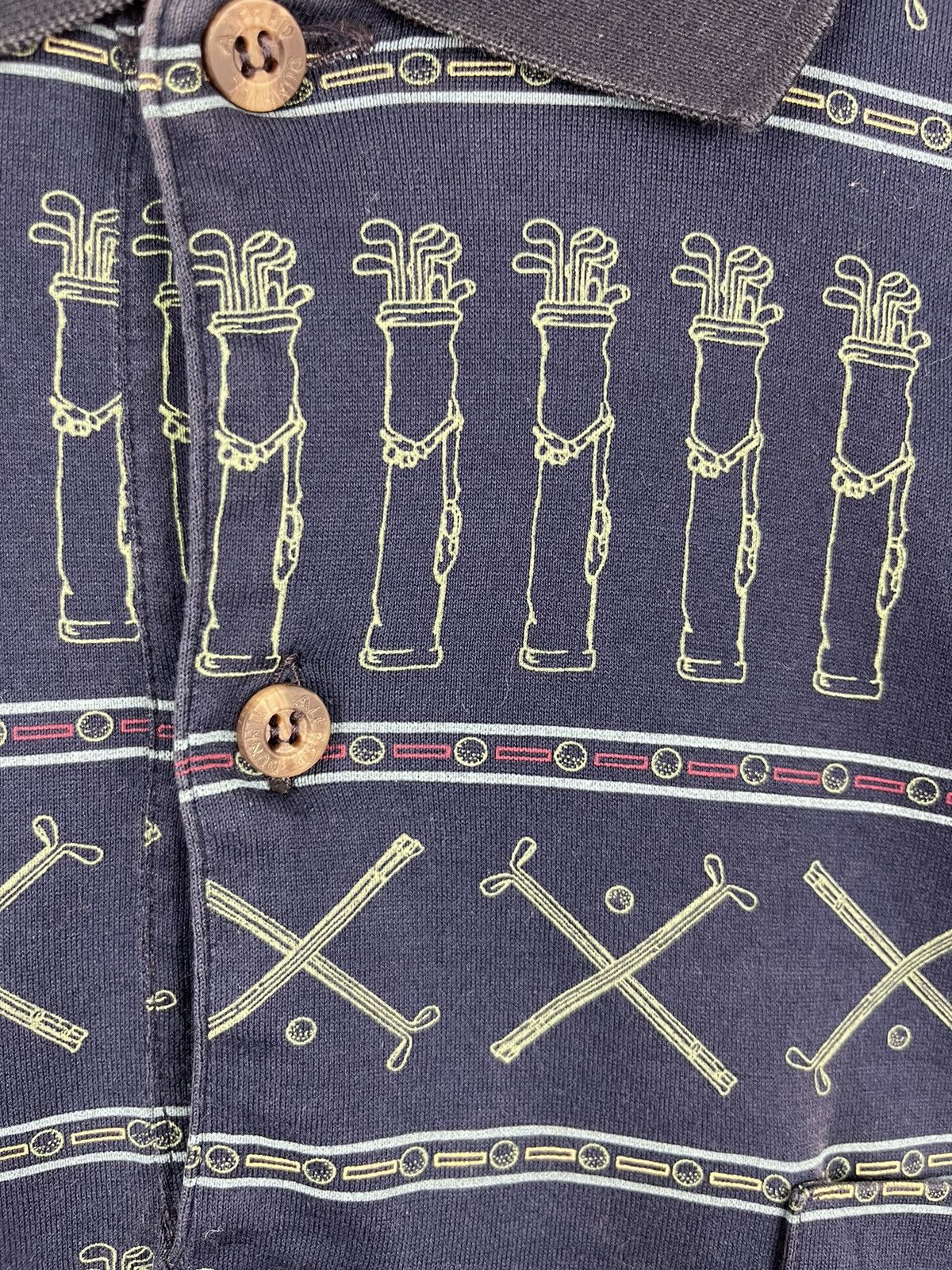 Alfred Dunhill × Vintage Vintage Alfred Dunhill Golf Polo shirt Navy Size US S / EU 44-46 / 1 - 3 Thumbnail