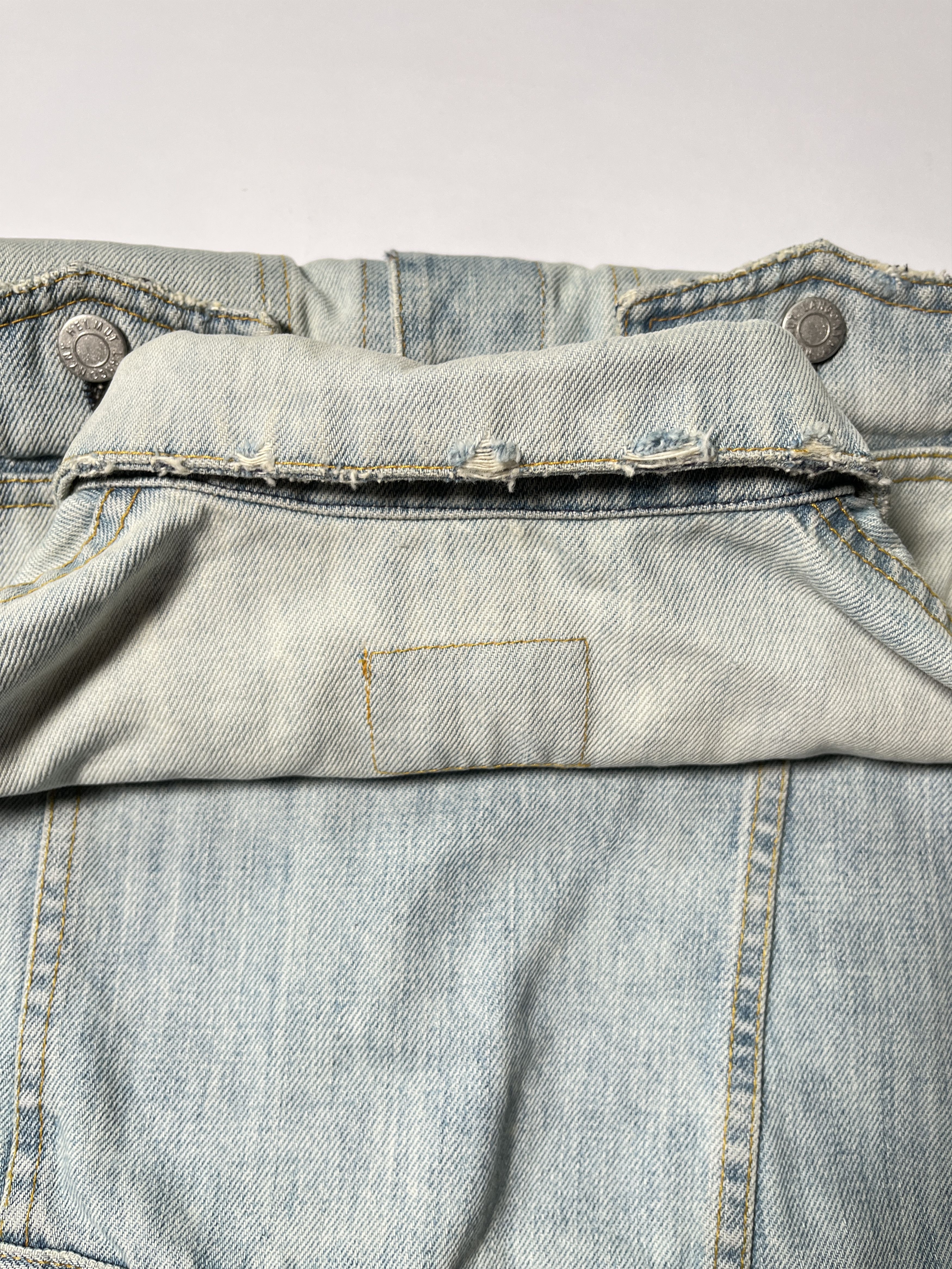 Helmut Lang ⚡️QUICK SALE⚡️1990's Helmut Lang Distressed Denim Jacket Size US XS / EU 42 / 0 - 5 Thumbnail