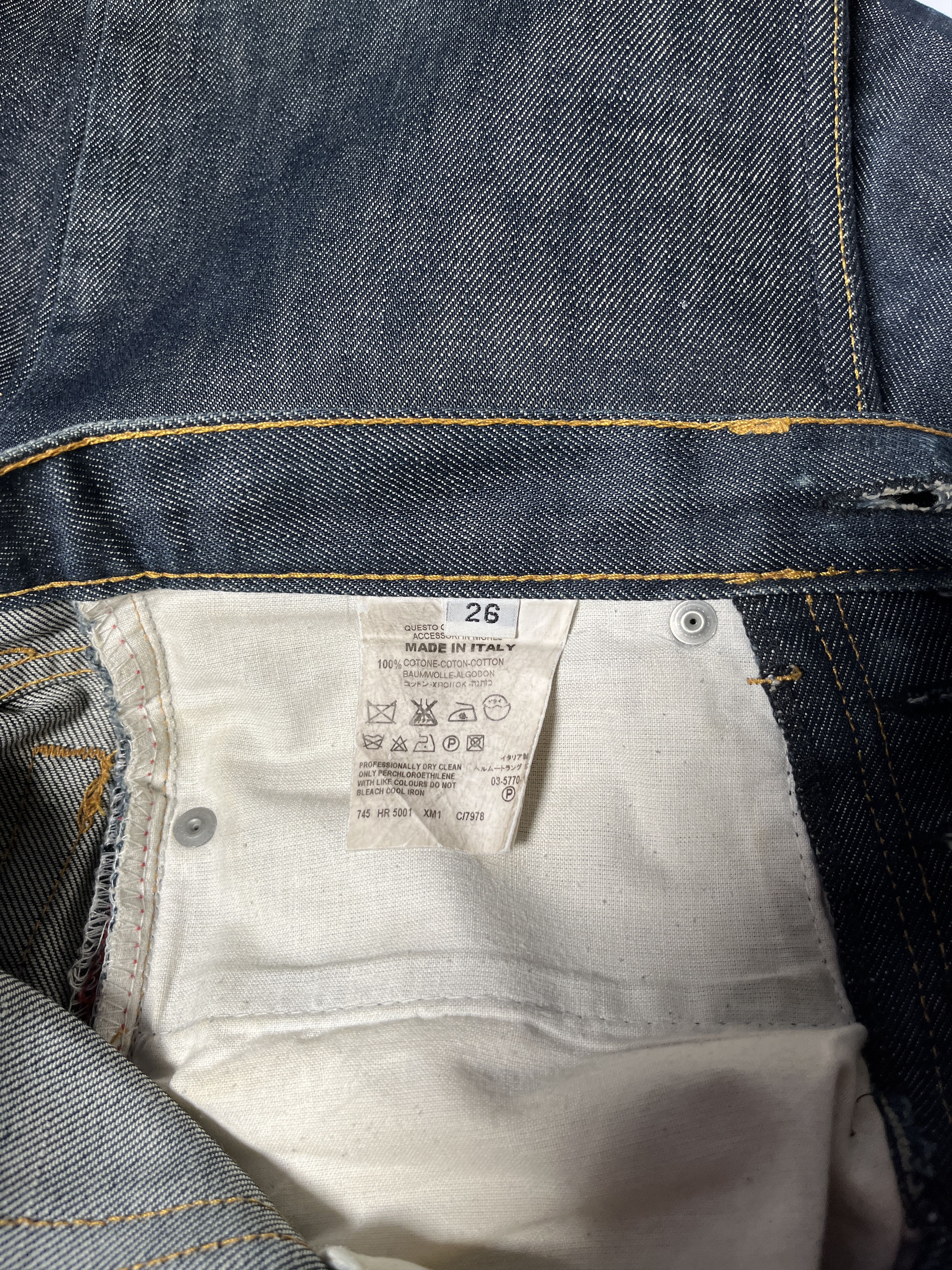 Helmut Lang ⚡️QUICK SALE⚡️Helmut Lang Dark Blue Waxed Jeans Size US 26 / EU 42 - 4 Thumbnail