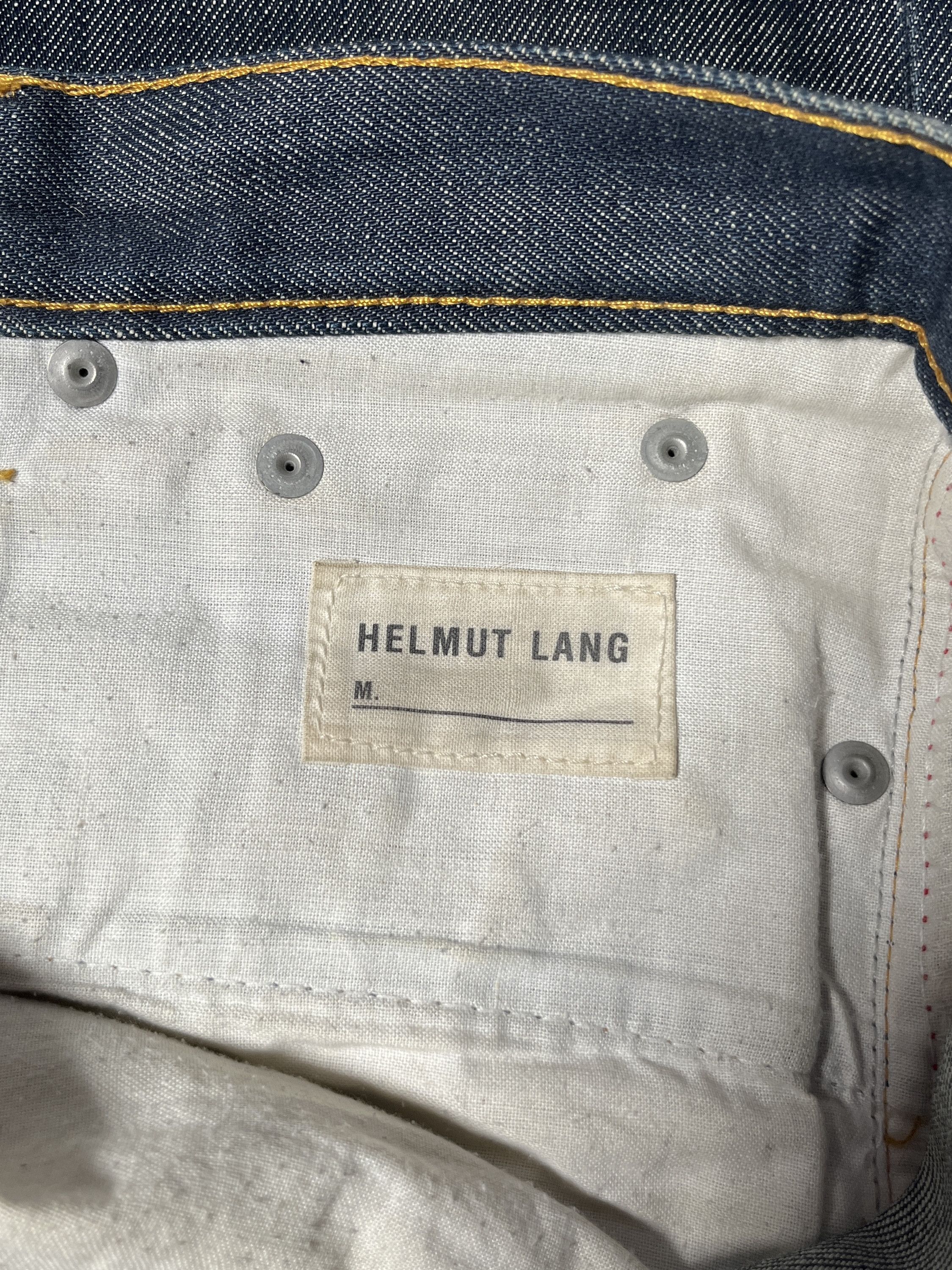 Helmut Lang ⚡️QUICK SALE⚡️Helmut Lang Dark Blue Waxed Jeans Size US 26 / EU 42 - 3 Thumbnail
