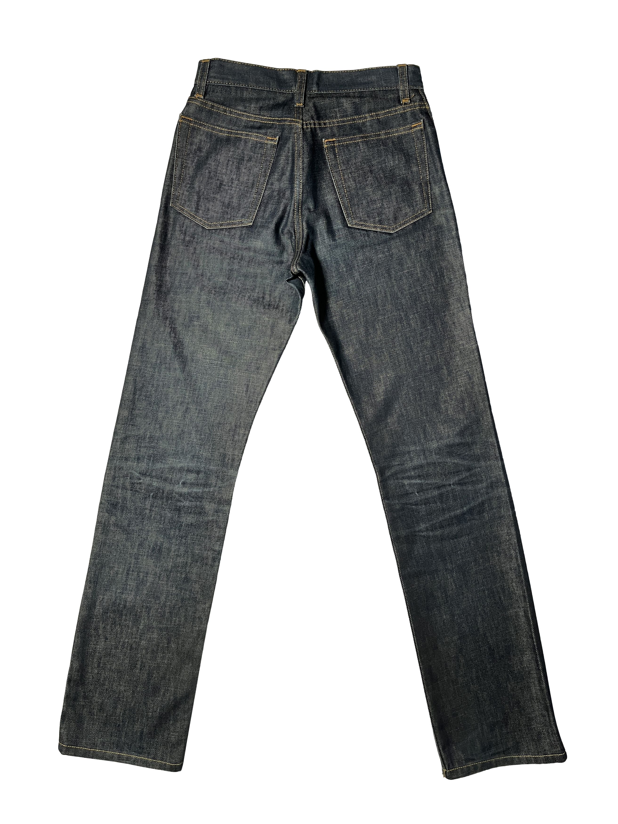 Helmut Lang ⚡️QUICK SALE⚡️Helmut Lang Dark Blue Waxed Jeans Size US 26 / EU 42 - 2 Thumbnail