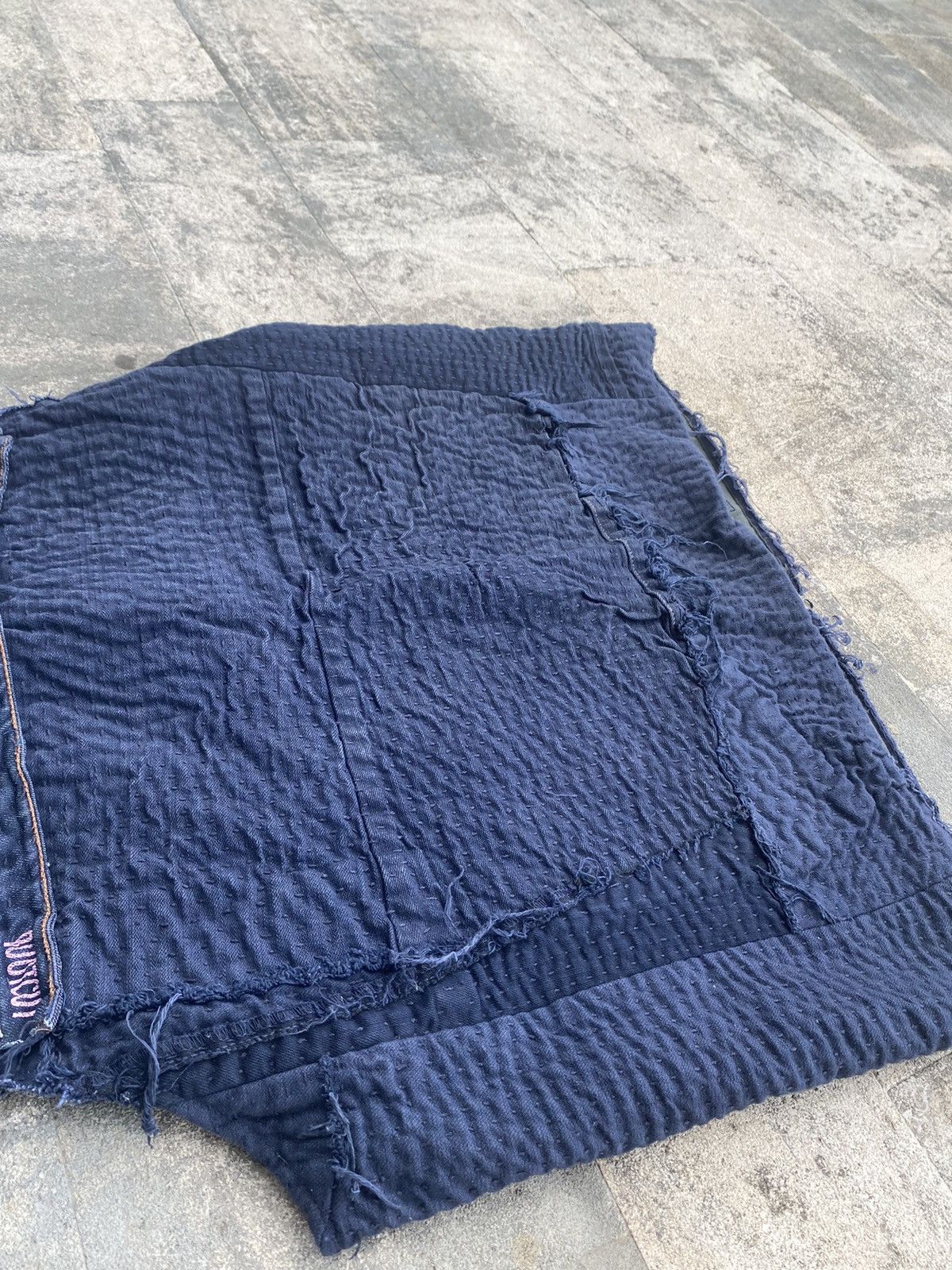 By Walid ONE OF A KIND ARTISANAL REPURPOSED DENIM VEST Size US L / EU 52-54 / 3 - 4 Thumbnail