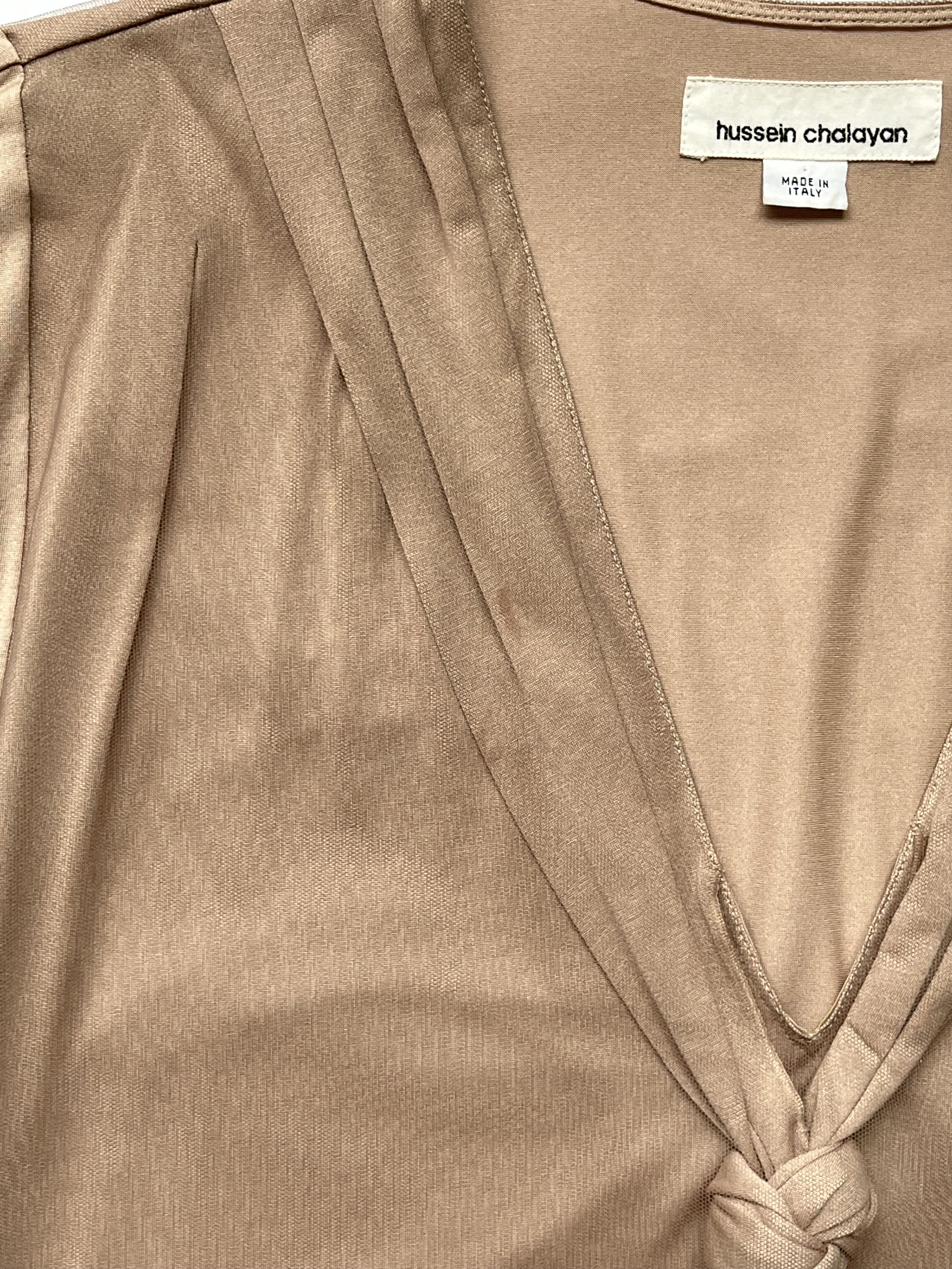 Hussein Chalayan ⚡️QUICK SALE⚡️Hussein Chalayan Beige Rose Tunic Dress Size L / US 10 / IT 46 - 3 Thumbnail