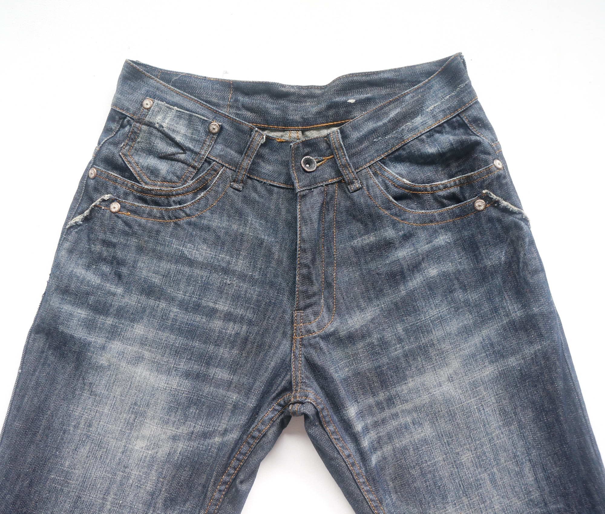 Japanese Brand × Vintage SAVIGNAC Multiple Pockets Embroidered Flare Jeans Size US 28 / EU 44 - 2 Thumbnail