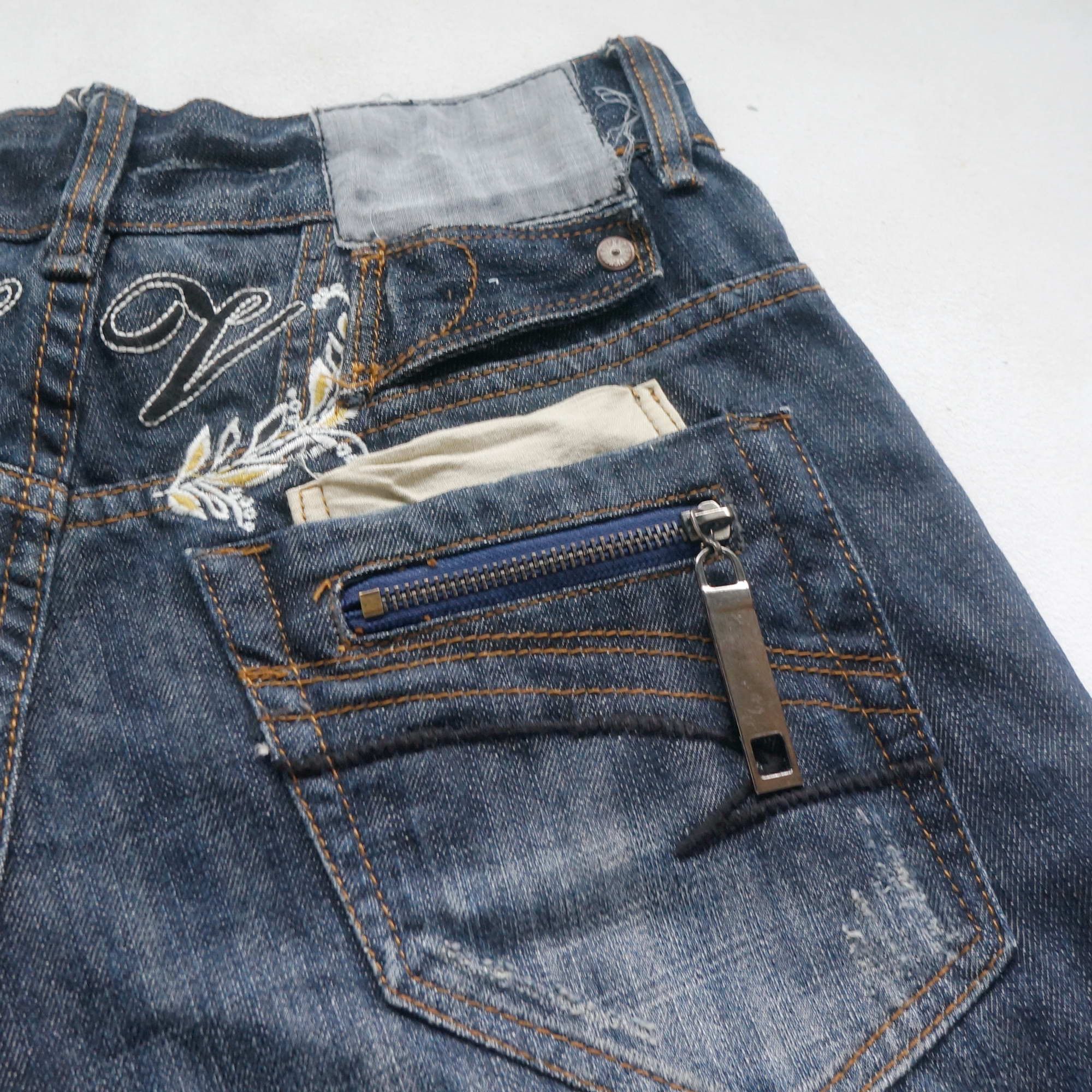 Japanese Brand × Vintage SAVIGNAC Multiple Pockets Embroidered Flare Jeans Size US 28 / EU 44 - 6 Thumbnail