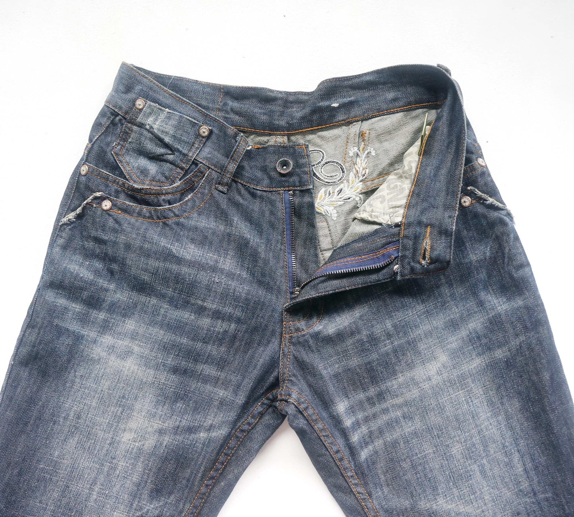 Japanese Brand × Vintage SAVIGNAC Multiple Pockets Embroidered Flare Jeans Size US 28 / EU 44 - 7 Thumbnail