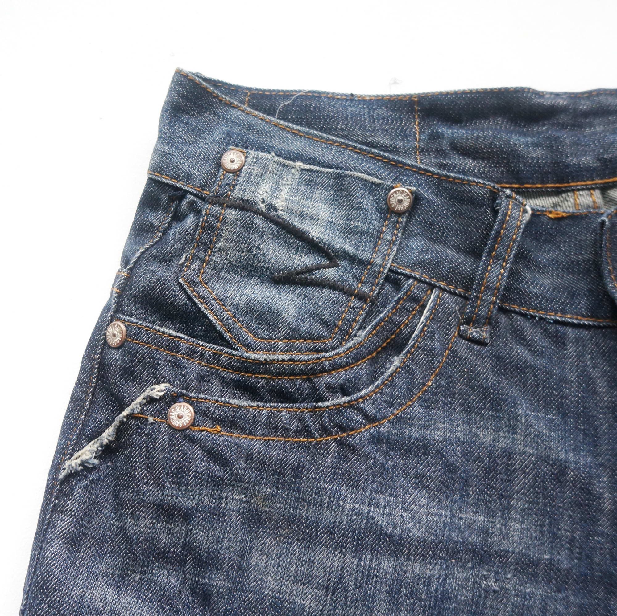Japanese Brand × Vintage SAVIGNAC Multiple Pockets Embroidered Flare Jeans Size US 28 / EU 44 - 5 Thumbnail