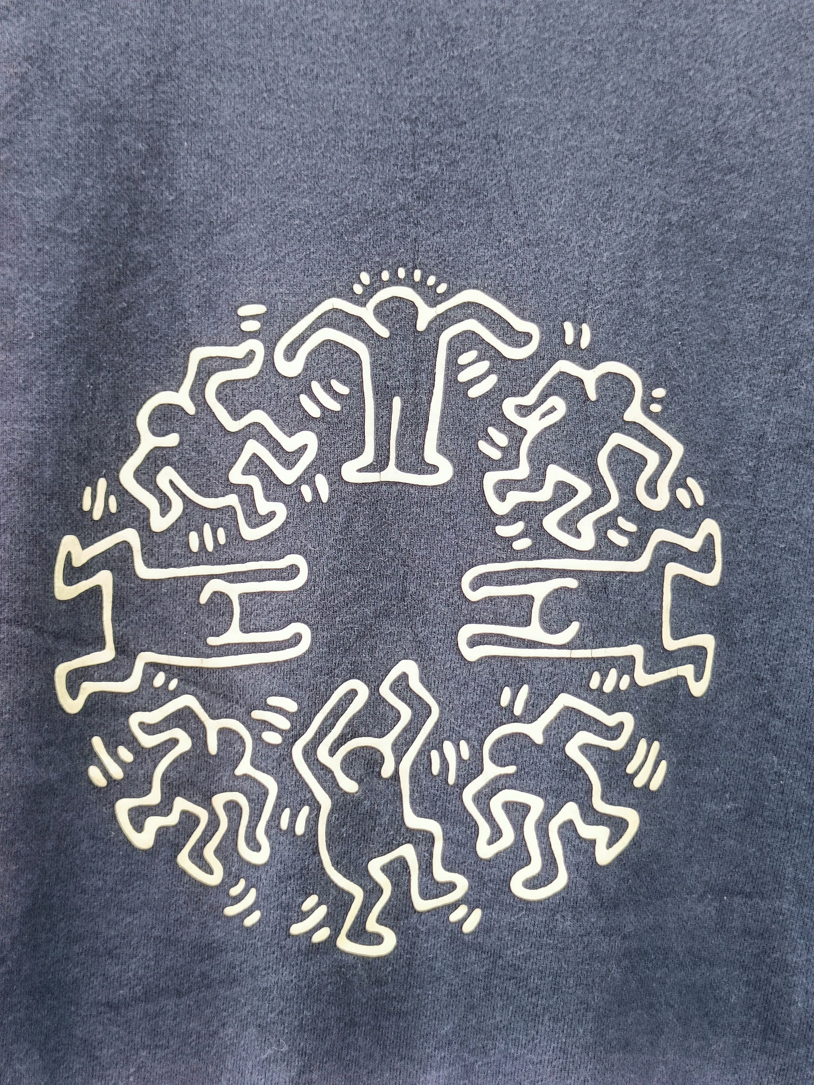 Keith Haring × Uniqlo Vintage Uniqlo x K.Haring Crewneck Sweatshirt Size US L / EU 52-54 / 3 - 3 Thumbnail