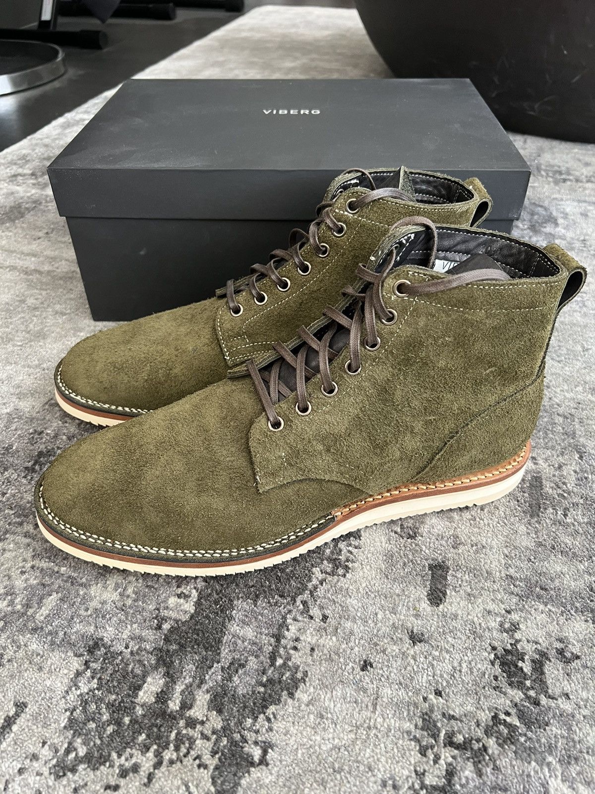 Hunter Green Taurus Roughout Service Boot