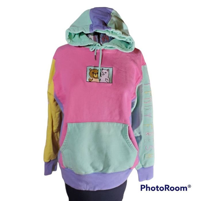 Teddy fresh outlet pastel colorblock hoodie