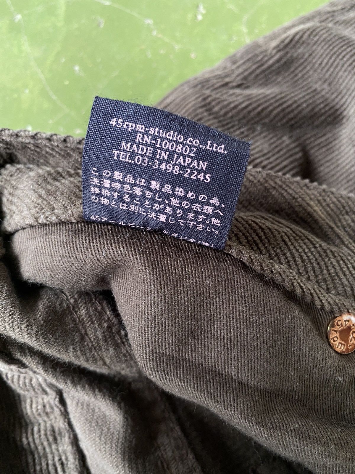 45rpm Vintage 45Rpm Corduroy Pants Size US 29 - 9 Thumbnail