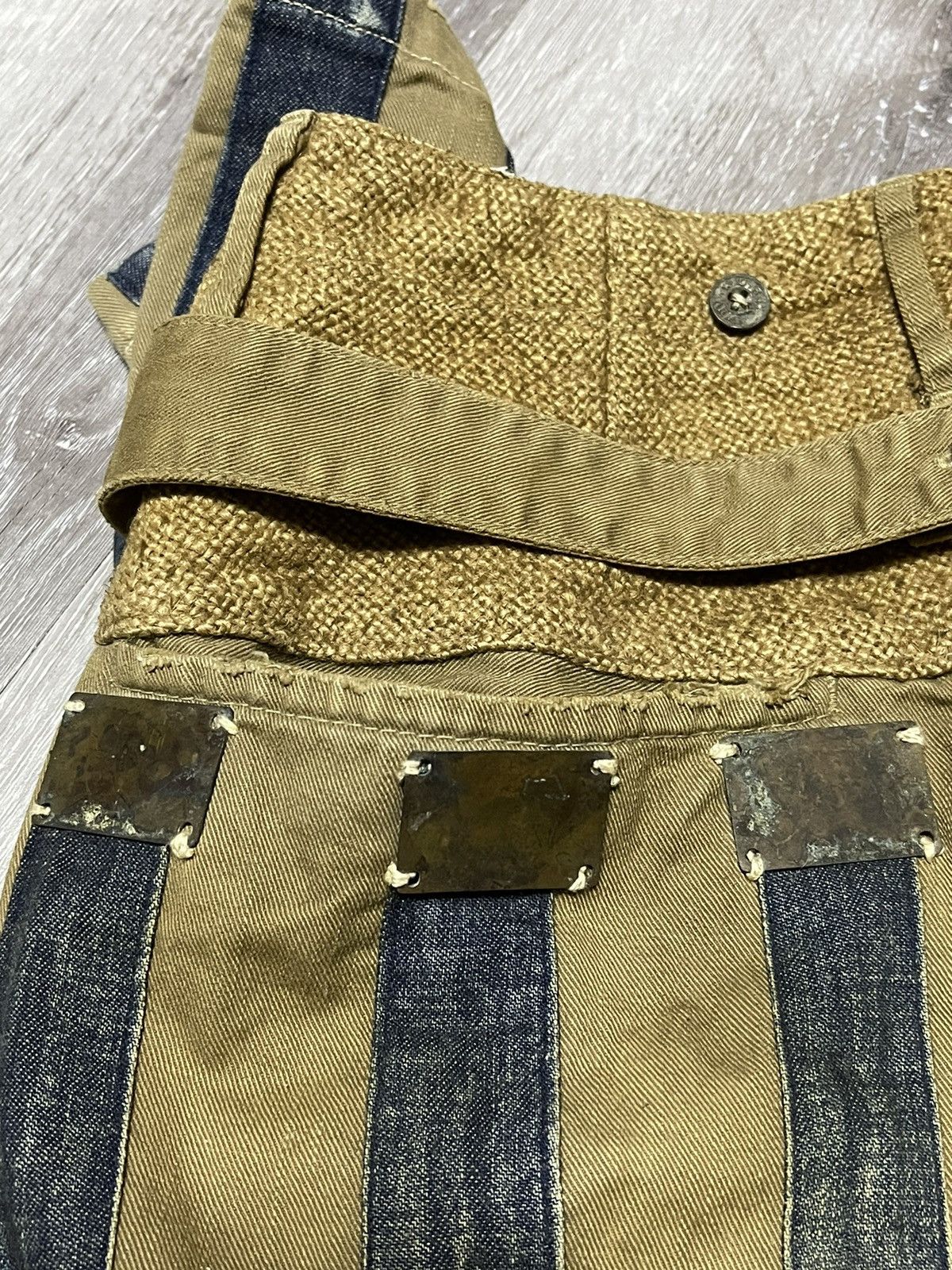 If Six Was Nine × Kapital × Kapital Kountry Kapital kounty Pants Stripe Jeans Rare Design Size US 28 / EU 44 - 17 Thumbnail