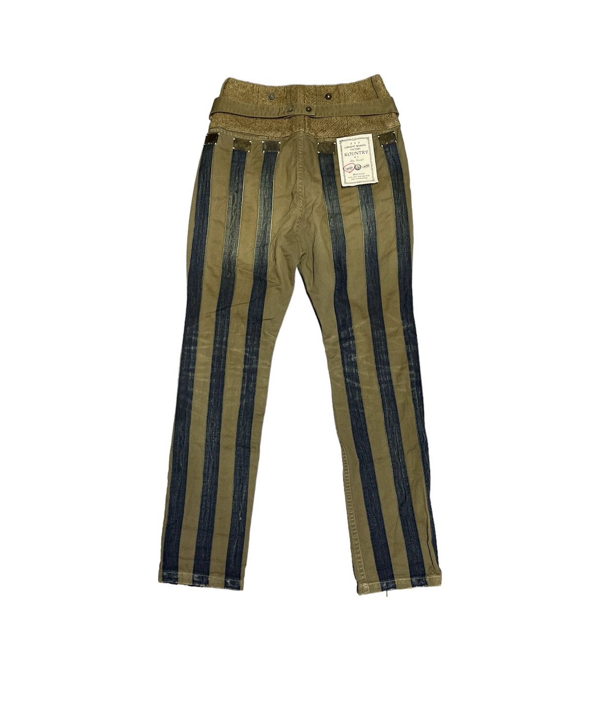 If Six Was Nine × Kapital × Kapital Kountry Kapital kounty Pants Stripe Jeans Rare Design Size US 28 / EU 44 - 1 Thumbnail